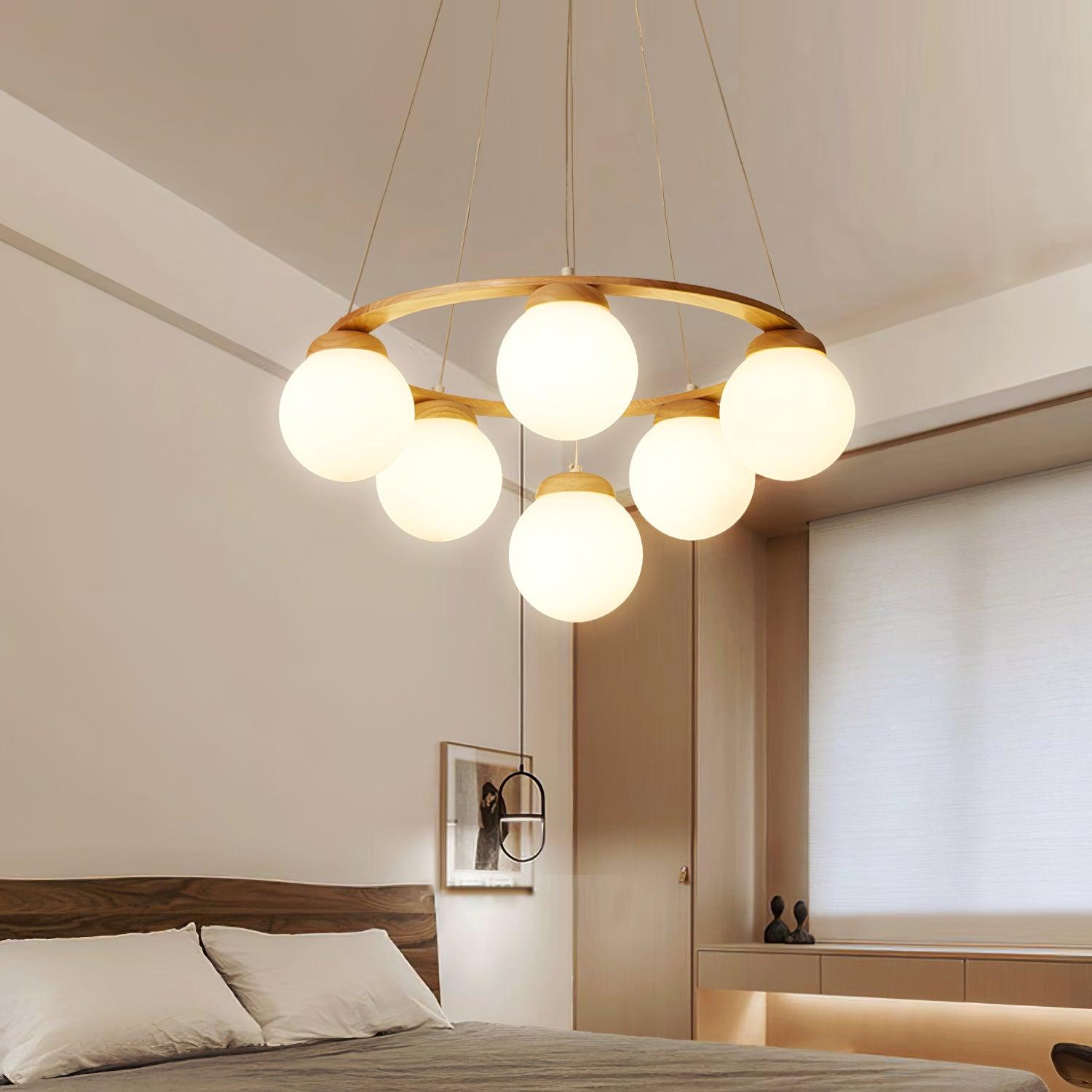 Miira Wood Chandelier - Blowlighting