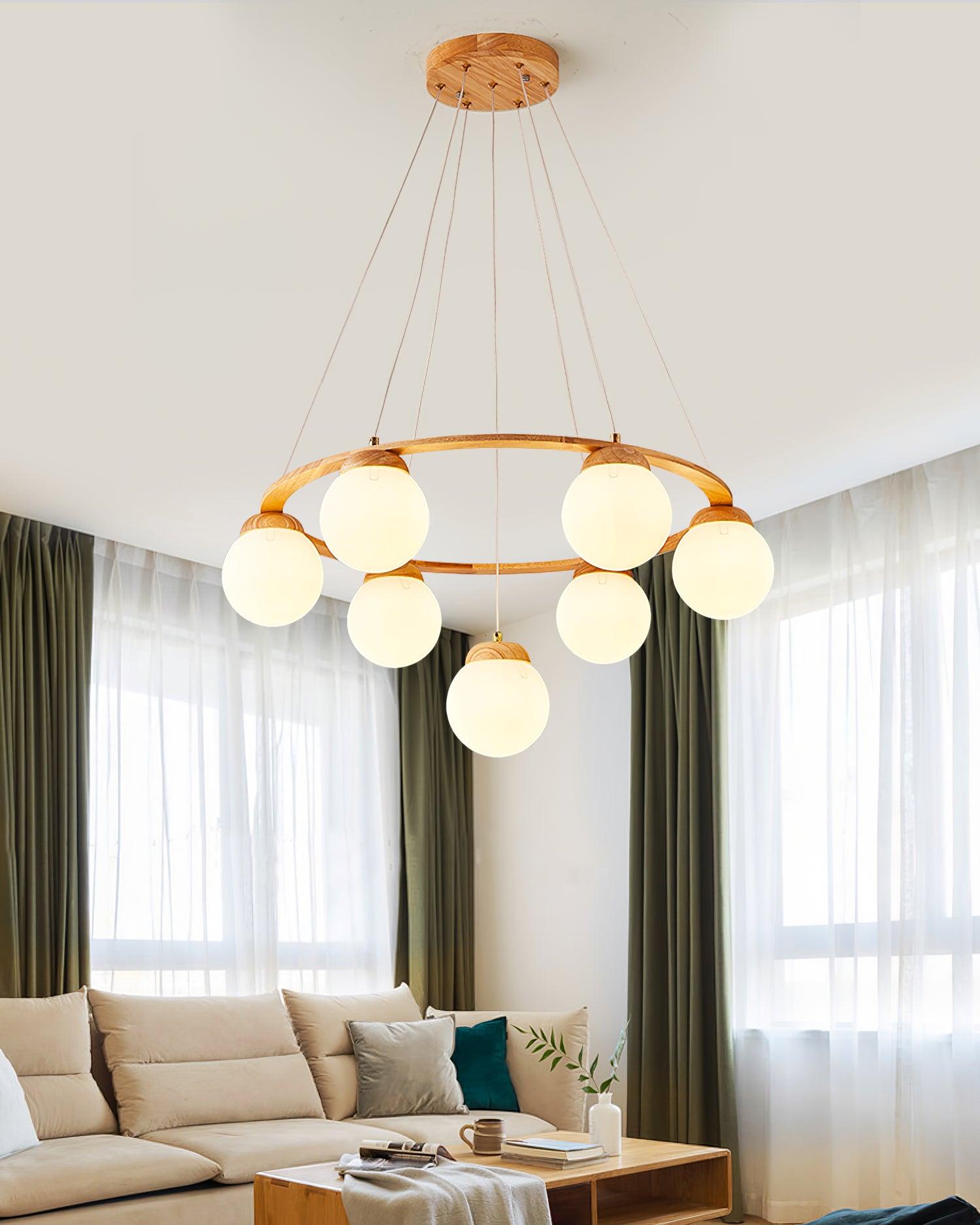 Miira Wood Chandelier - Blowlighting
