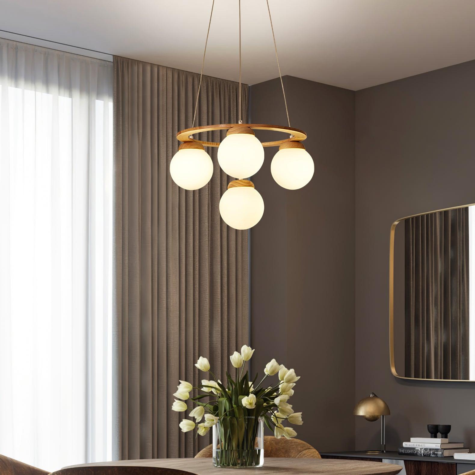 Miira Wood Chandelier - Blowlighting