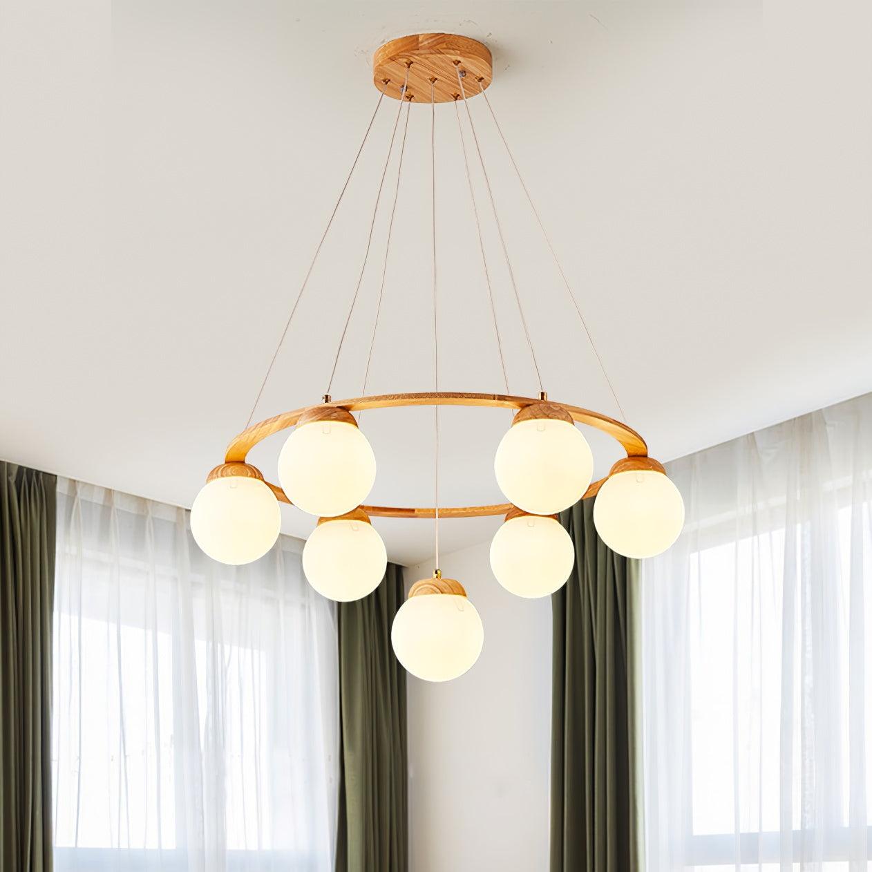 Miira Wood Chandelier - Blowlighting