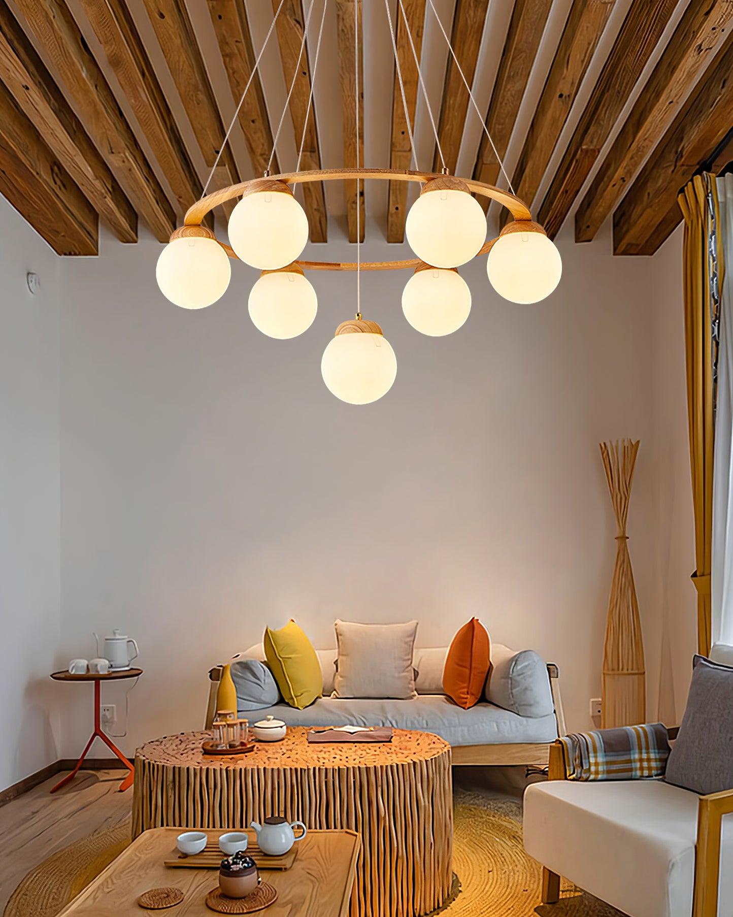 Miira Wood Chandelier - Blowlighting