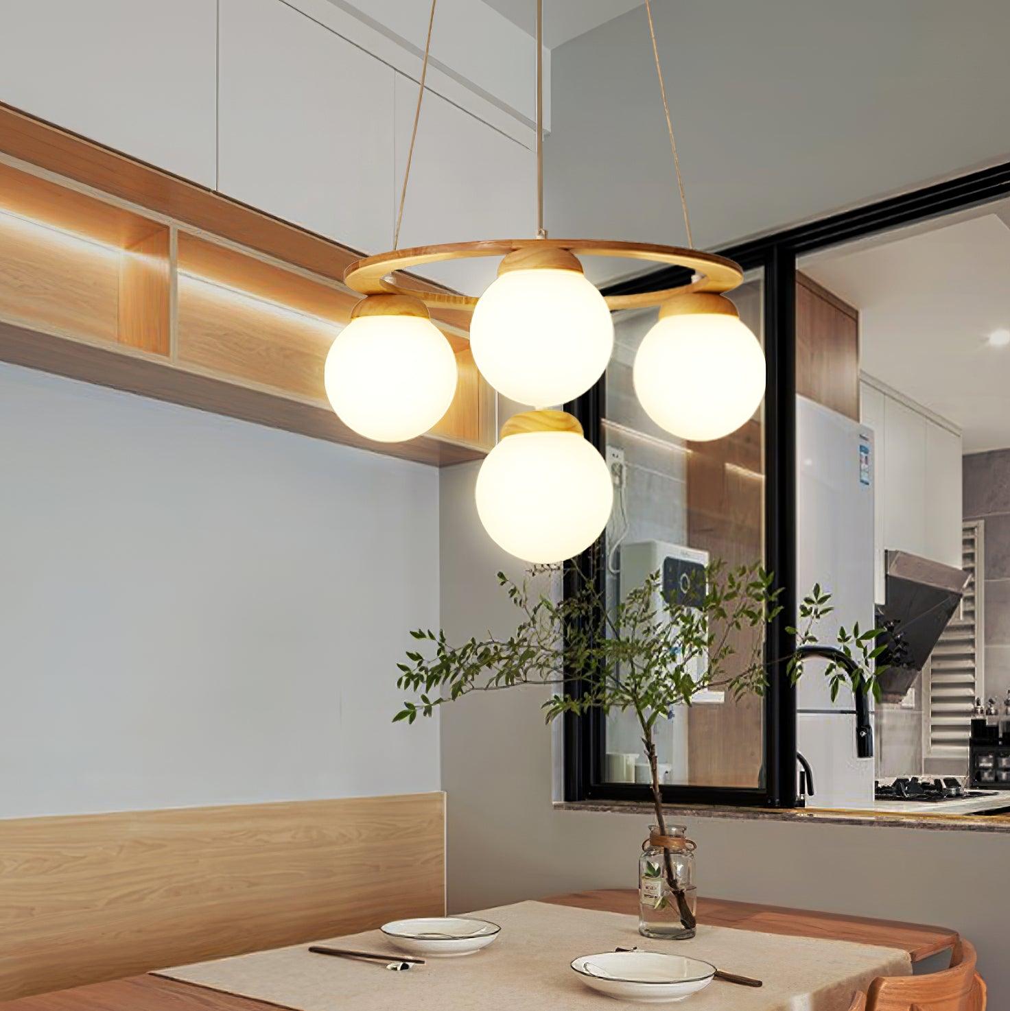 Miira Wood Chandelier - Blowlighting
