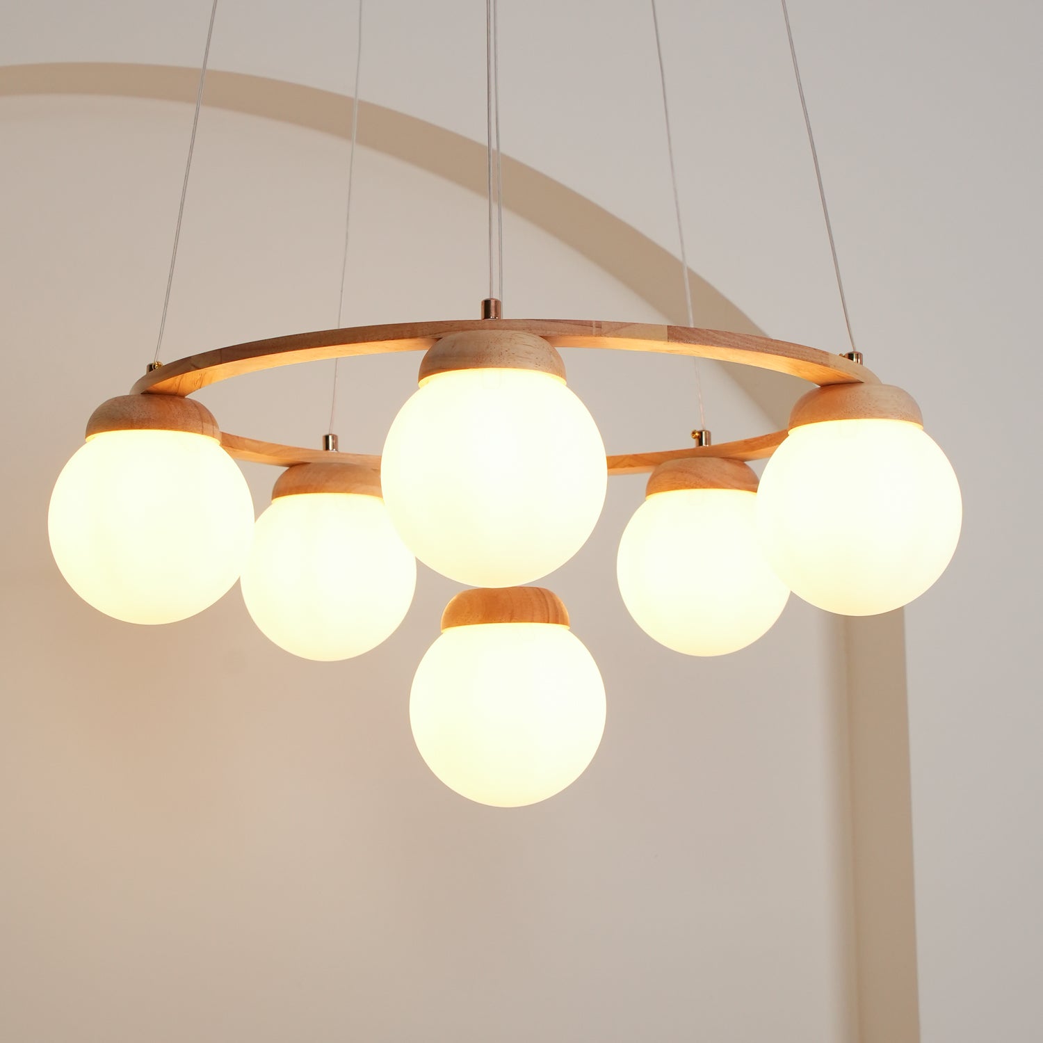 Miira Wood Chandelier - Blowlighting