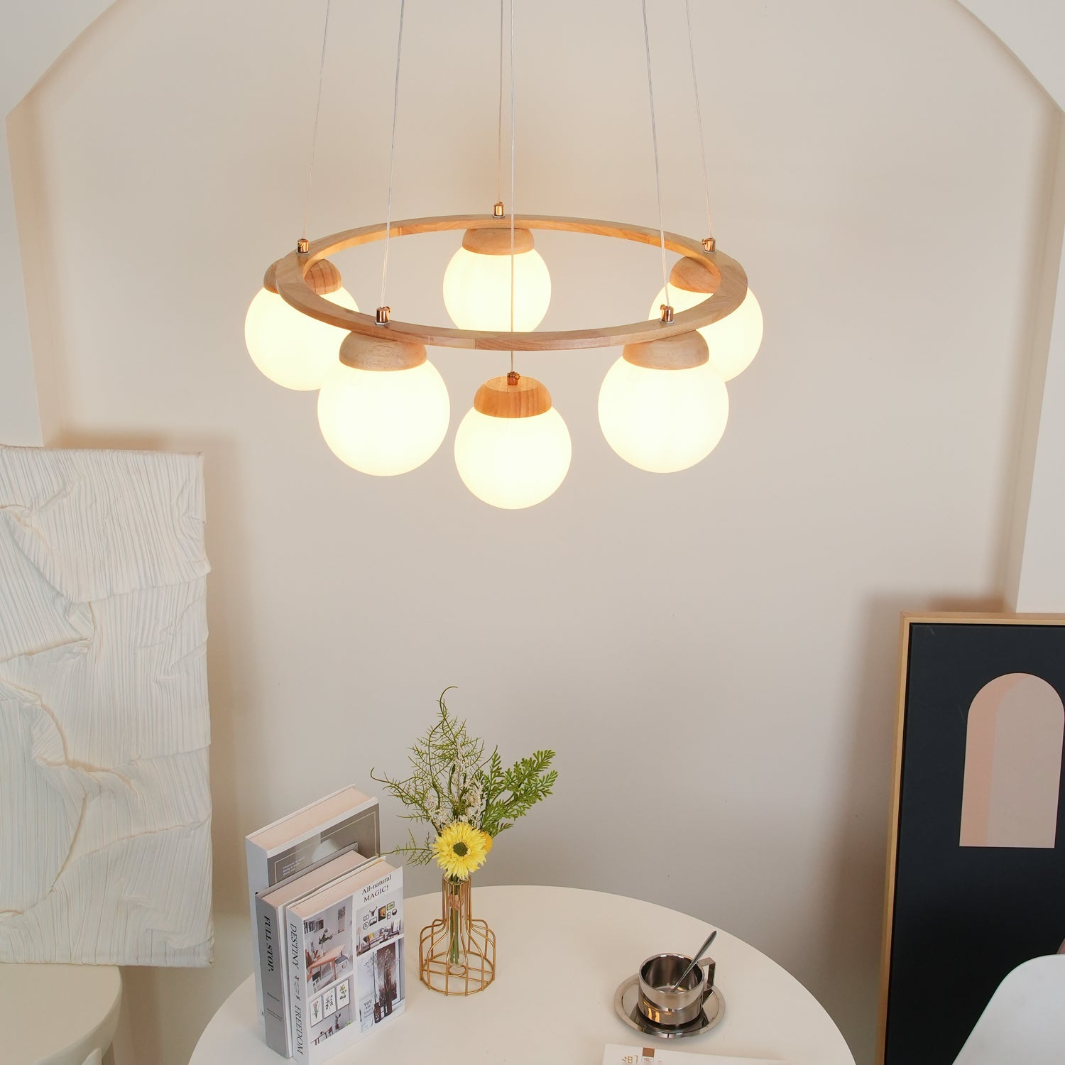 Miira Wood Chandelier - Blowlighting