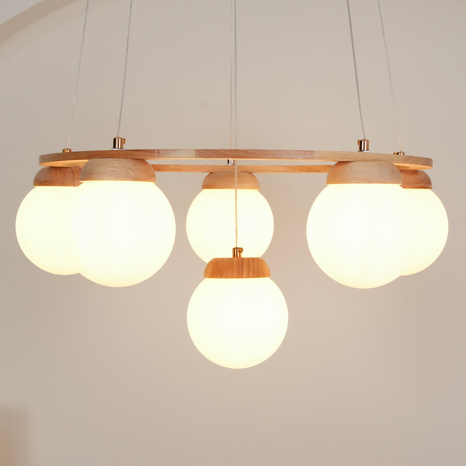Miira Wood Chandelier - Blowlighting