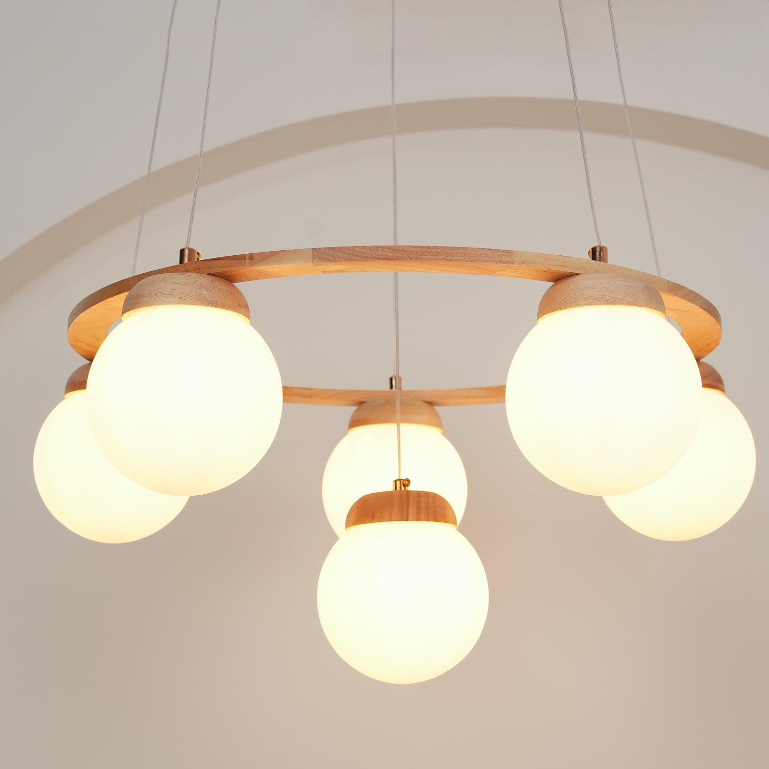 Miira Wood Chandelier - Blowlighting