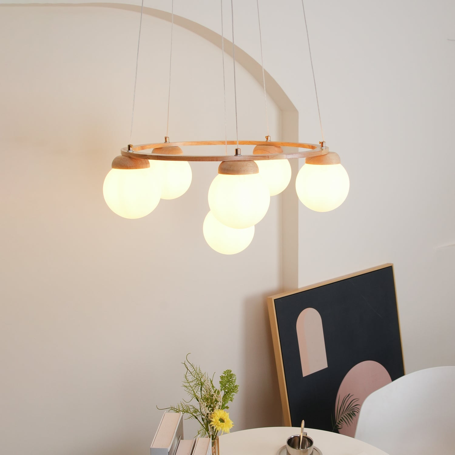 Miira Wood Chandelier - Blowlighting
