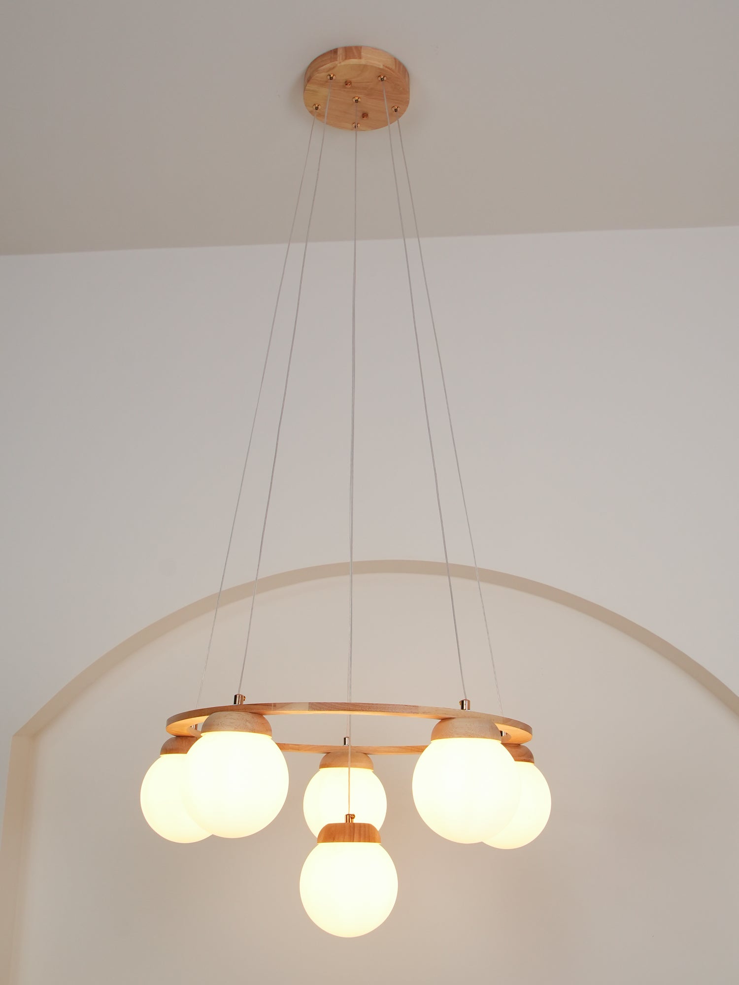 Miira Wood Chandelier - Blowlighting