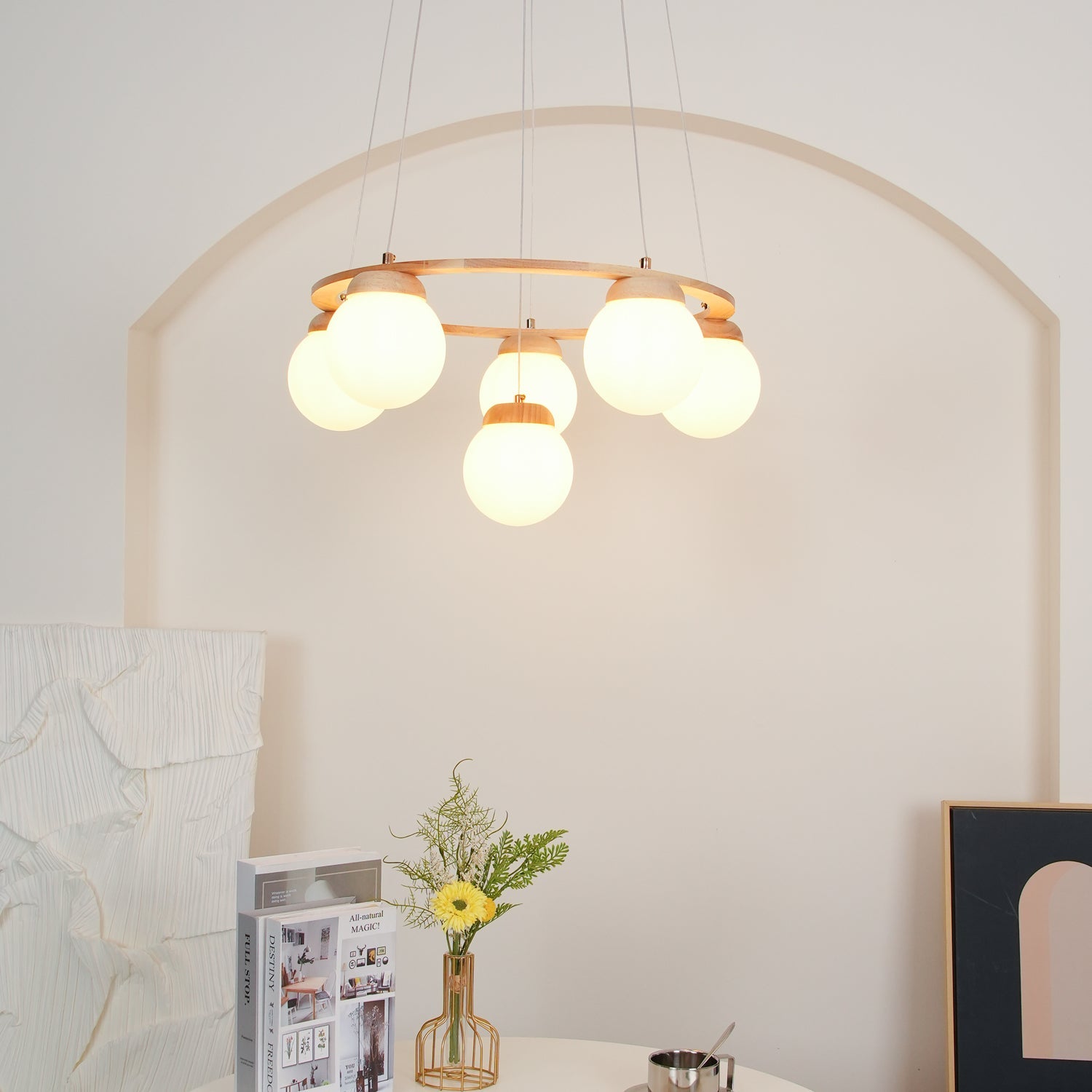 Miira Wood Chandelier - Blowlighting