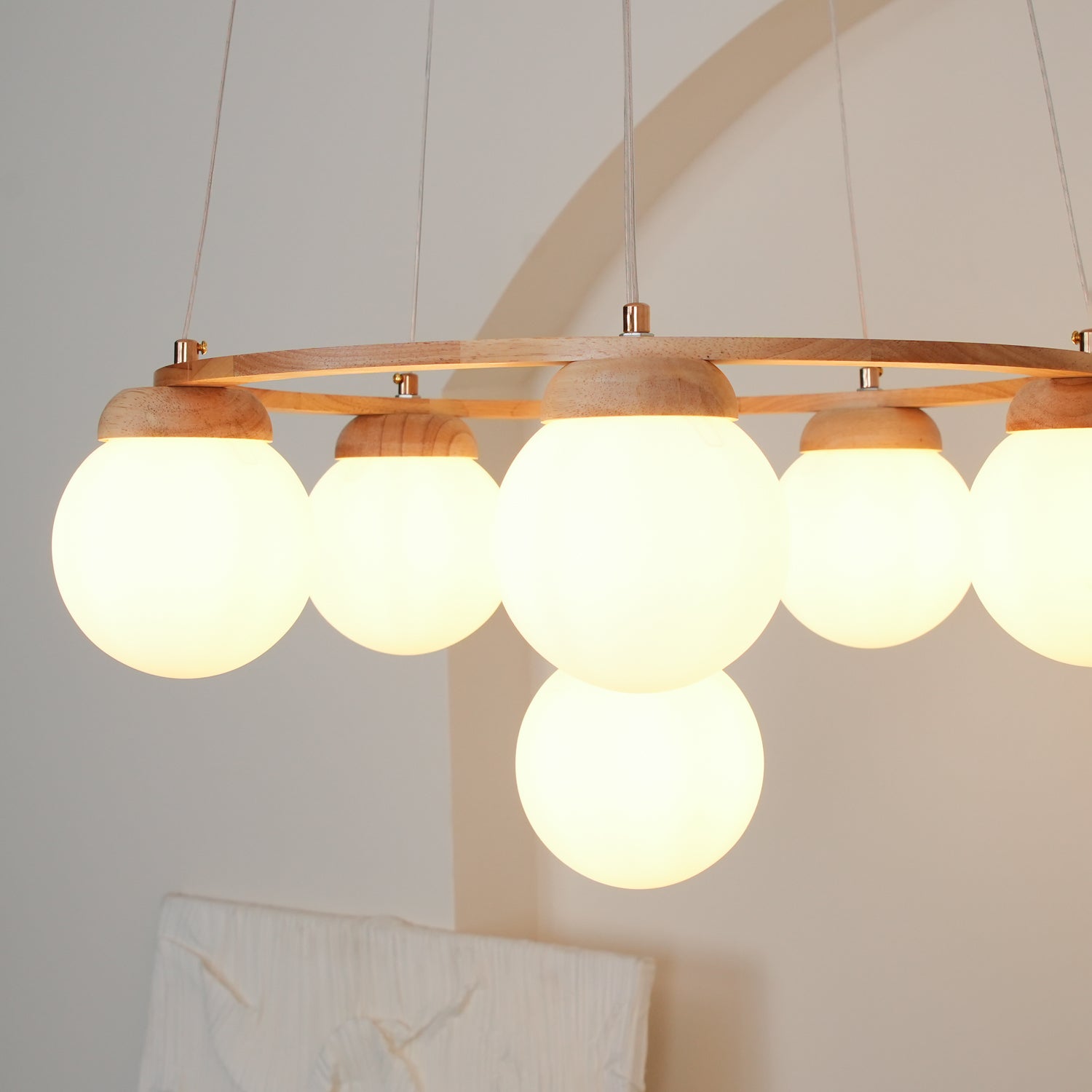 Miira Wood Chandelier - Blowlighting