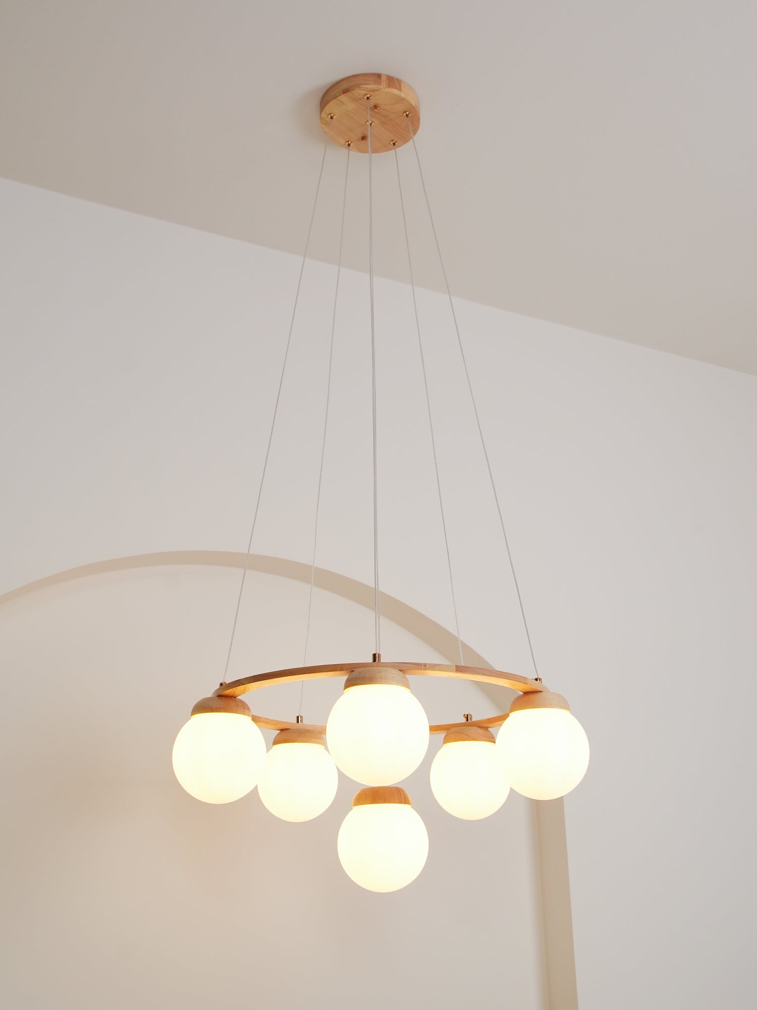 Miira Wood Chandelier - Blowlighting