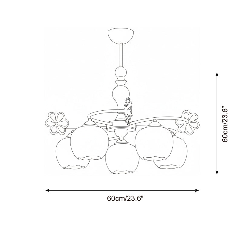 Arvilo Elegant Glass Chandelier