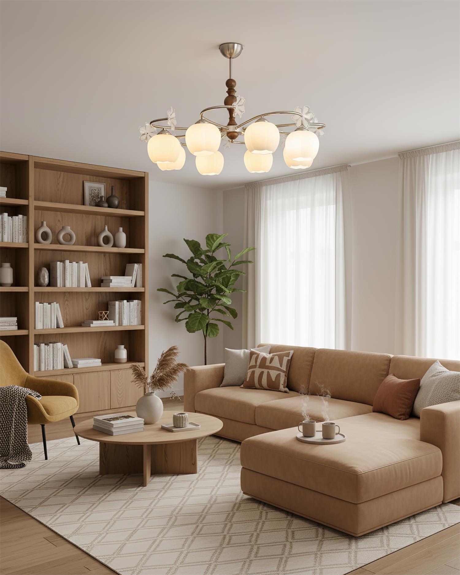 Arvilo Elegant Glass Chandelier