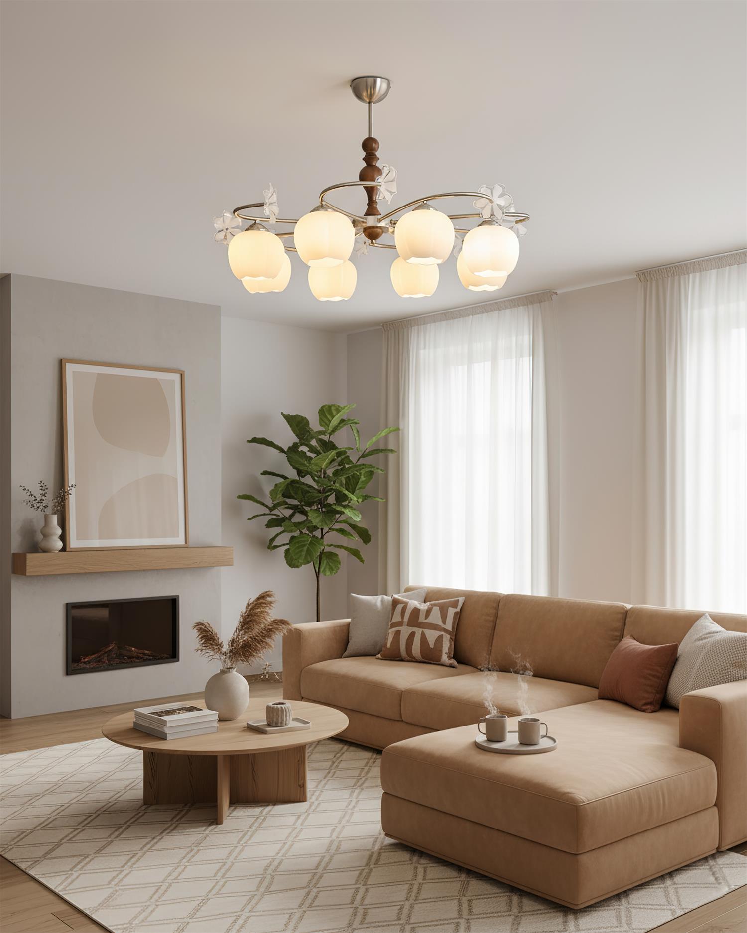 Arvilo Elegant Glass Chandelier