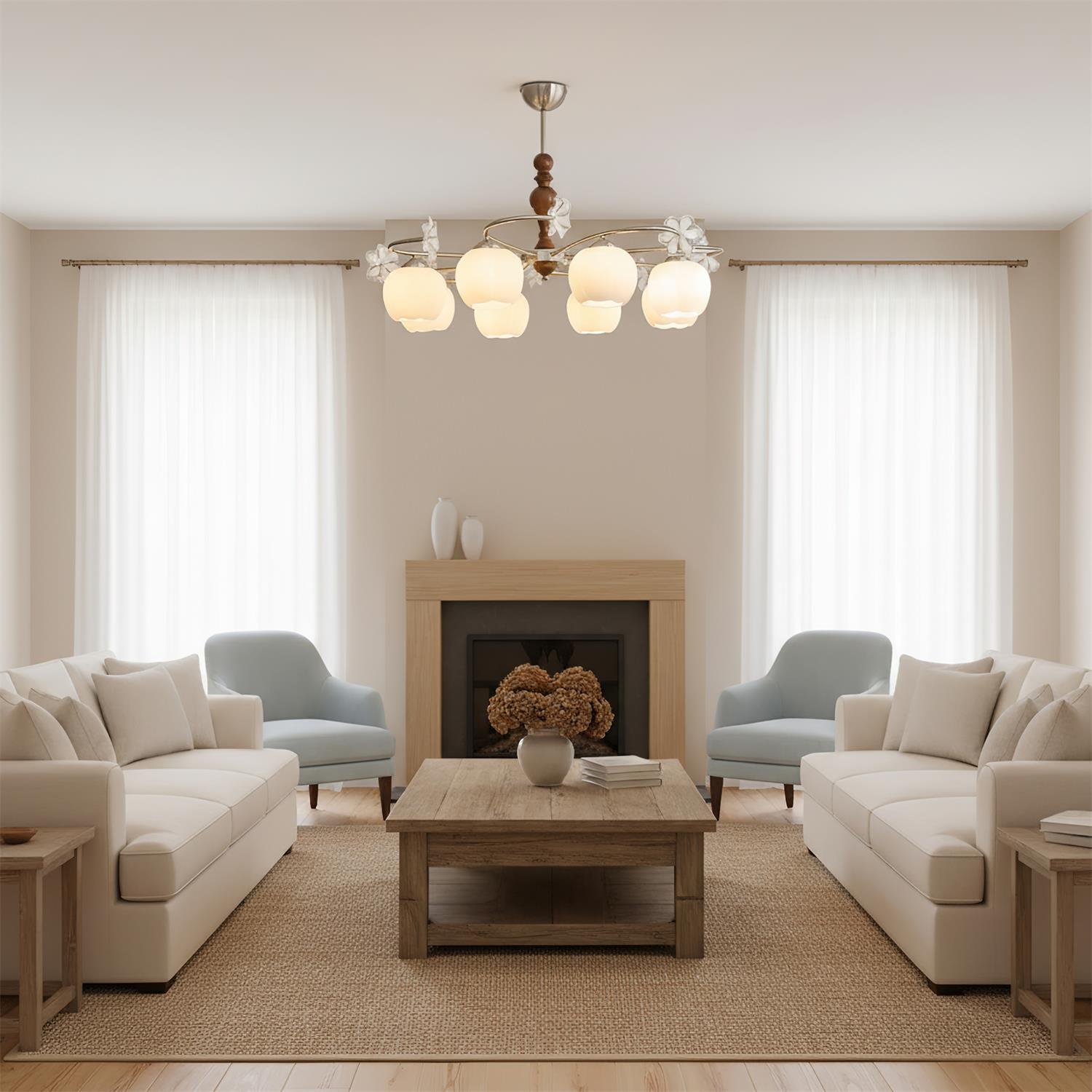 Arvilo Elegant Glass Chandelier