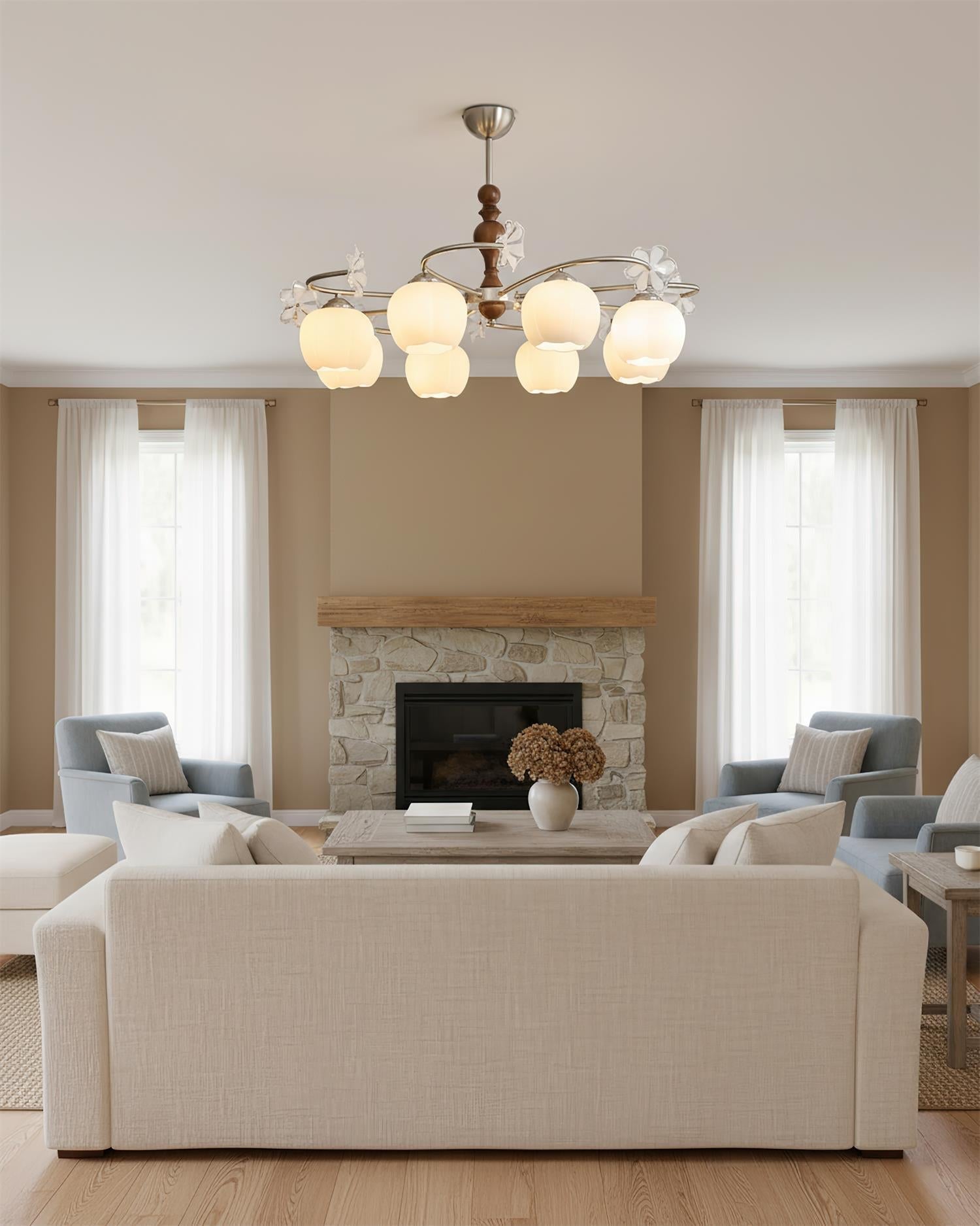 Arvilo Elegant Glass Chandelier