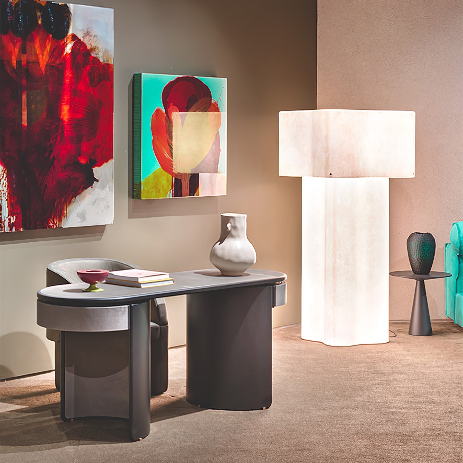 Loneo Minimalist FRP Floor Lamp - Blowlighting