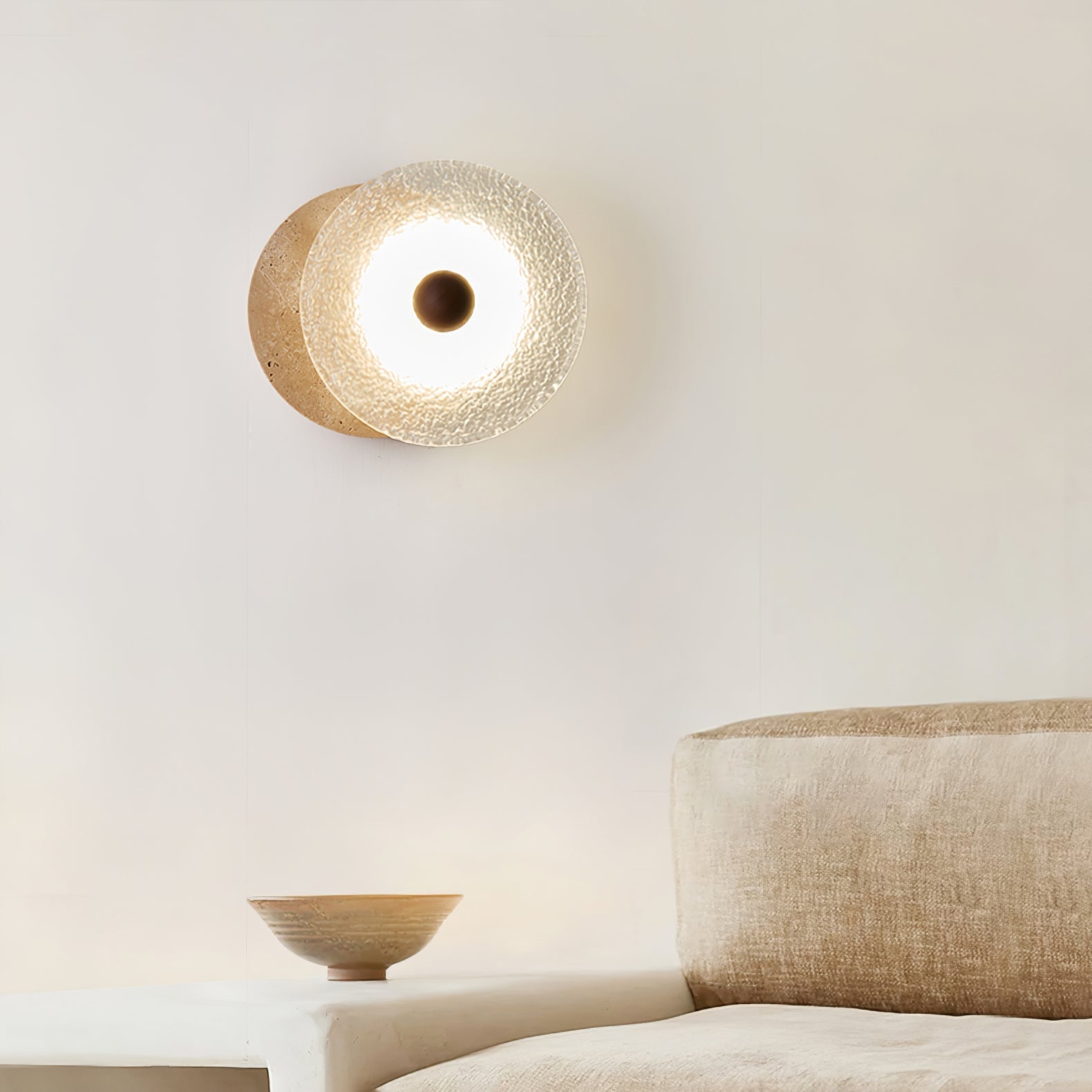 Olivia Travertine Wall Light - Blowlighting