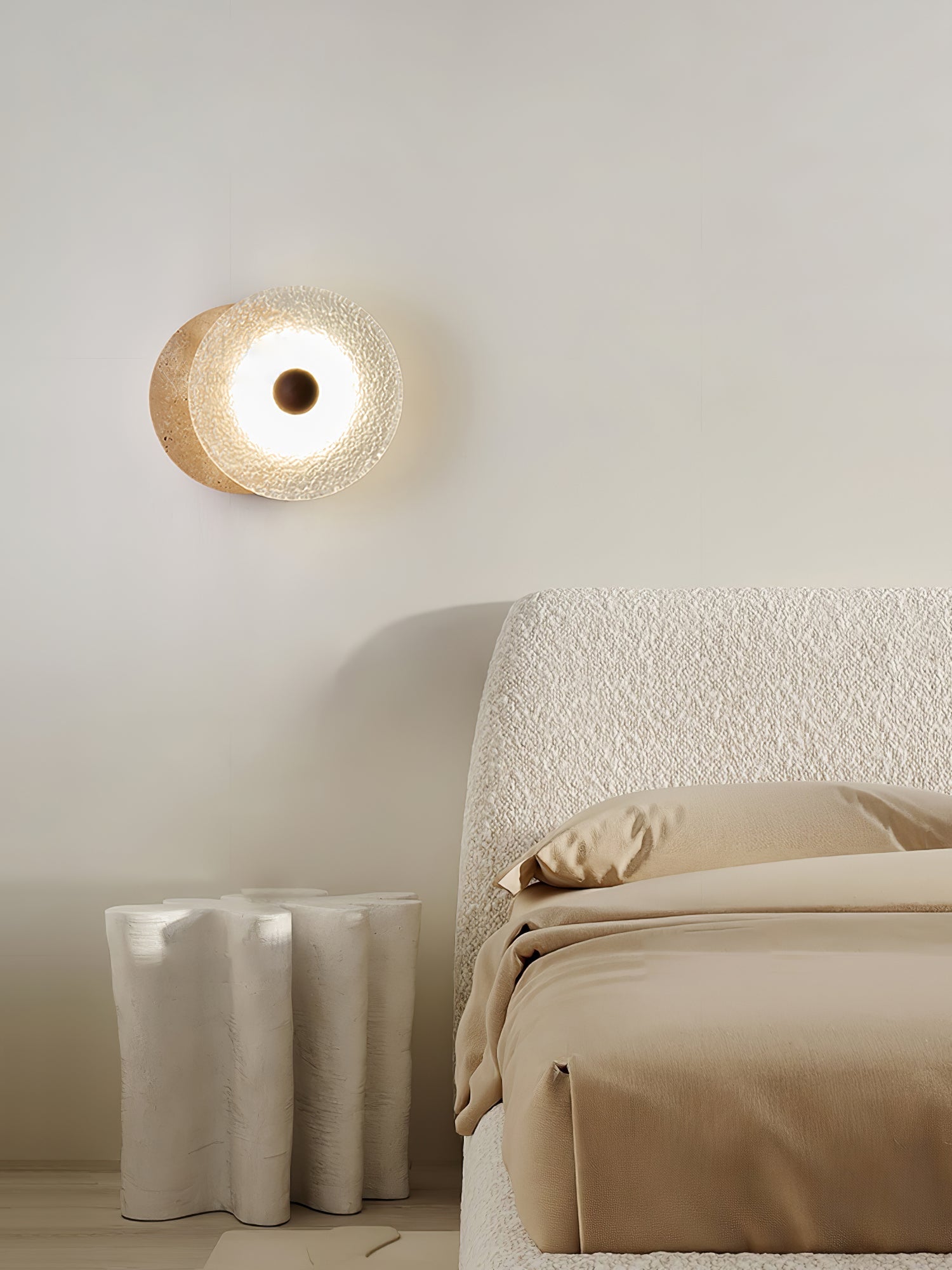 Olivia Travertine Wall Light - Blowlighting