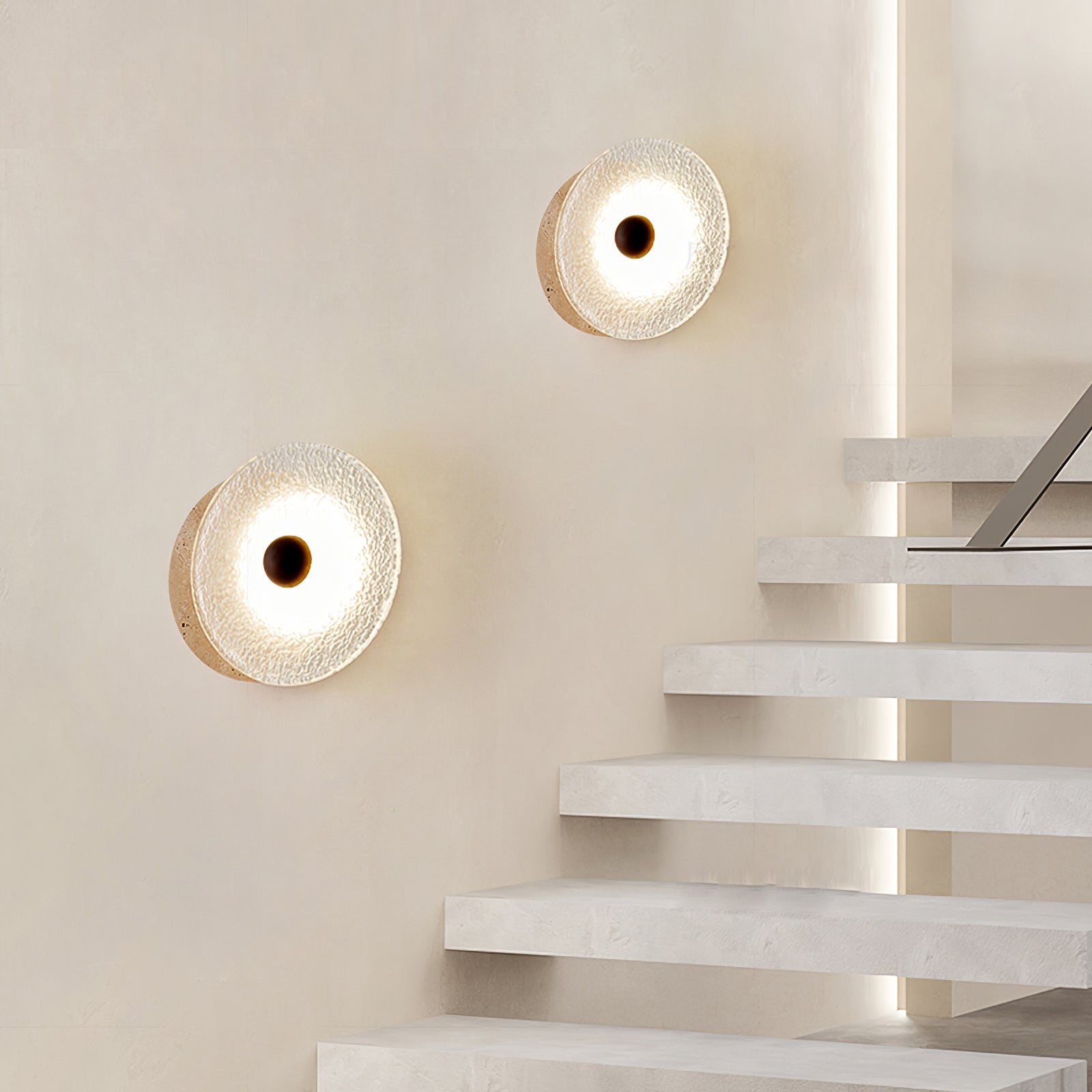 Olivia Travertine Wall Light - Blowlighting