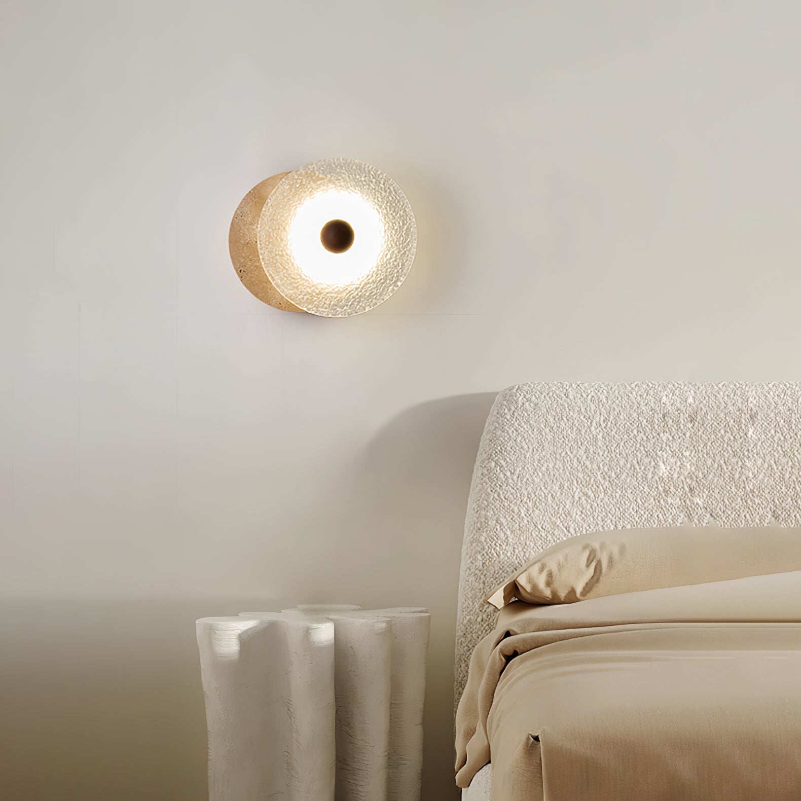 Olivia Travertine Wall Light - Blowlighting