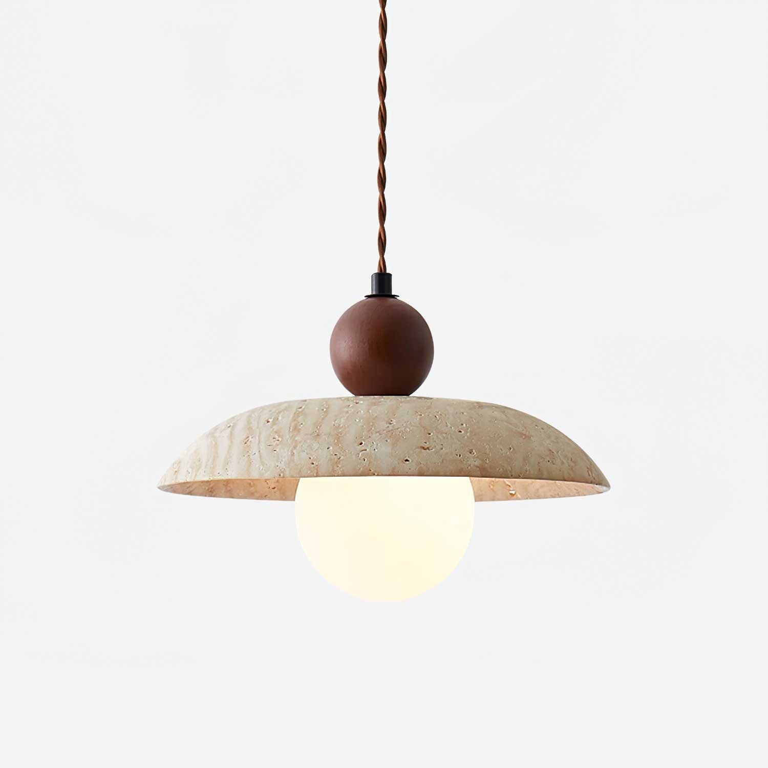 Soleil Travertine Pendant Light - Blowlighting
