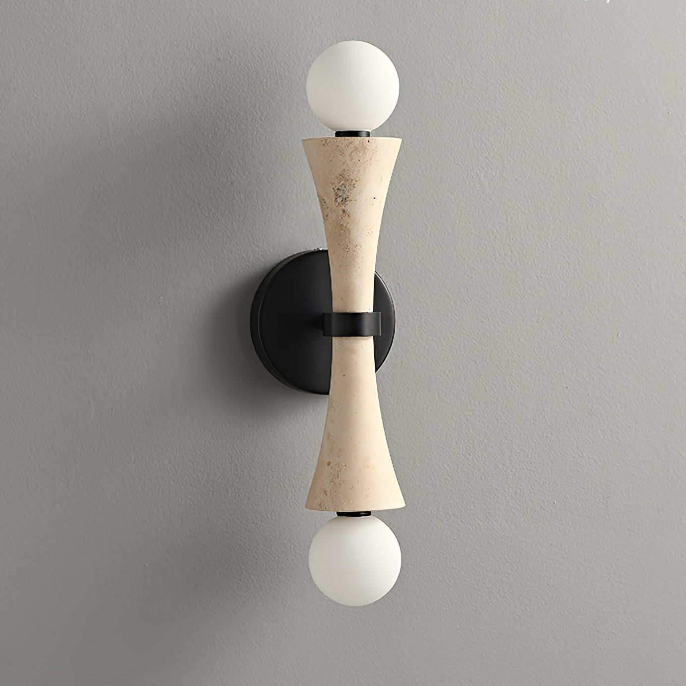 Oloriel Sculptural Travertine Wall Light - Blowlighting
