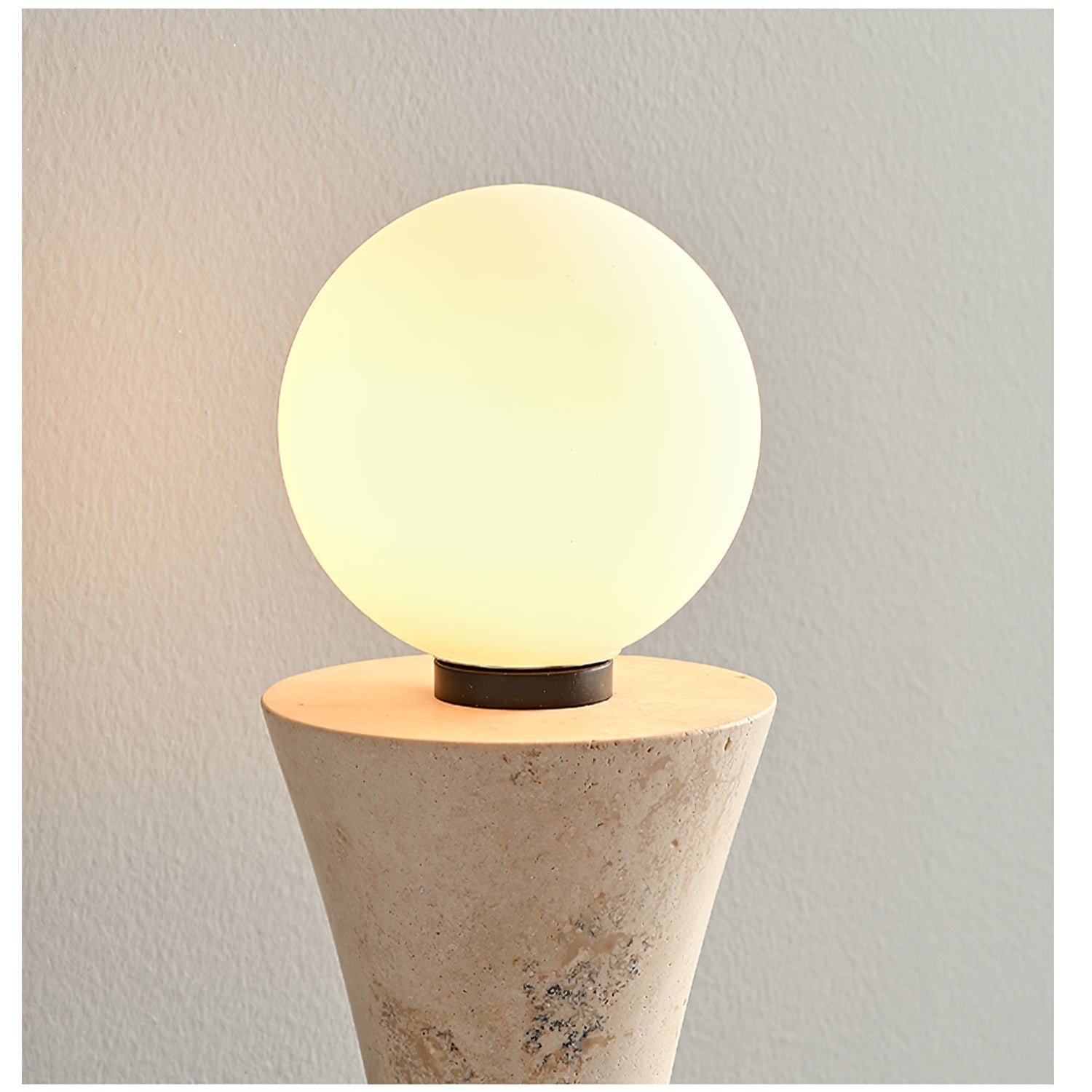 Oloriel Sculptural Travertine Wall Light - Blowlighting