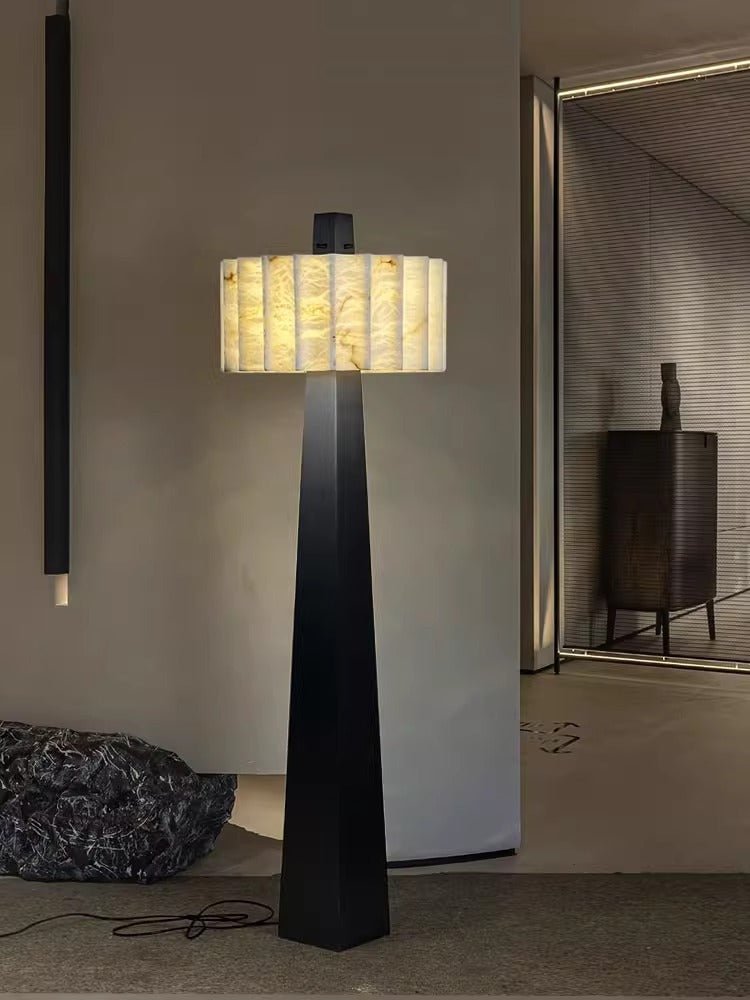 Obelisk Alabaster Floor Lamp - Vakkerlight