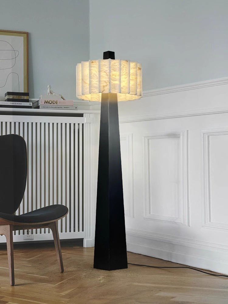 Obelisk Alabaster Floor Lamp - Vakkerlight