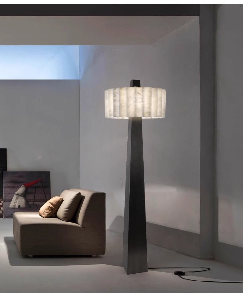 Obelisk Alabaster Floor Lamp - Vakkerlight