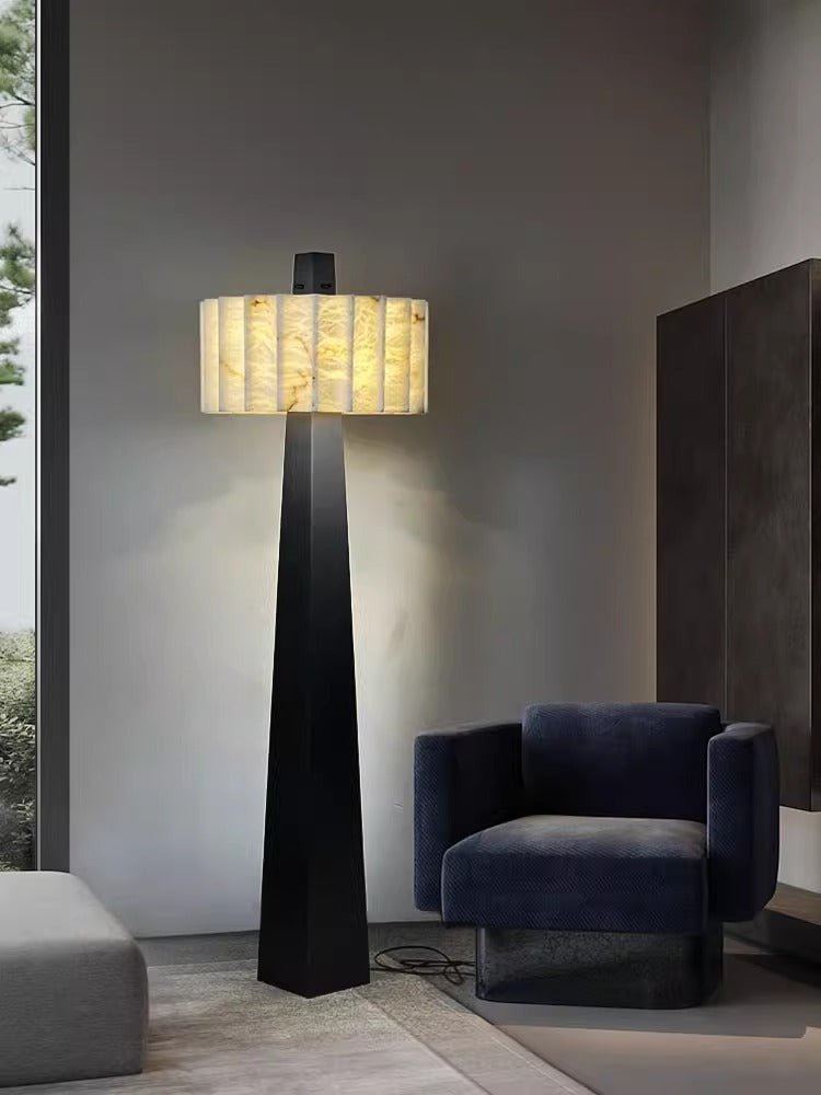 Obelisk Alabaster Floor Lamp - Vakkerlight