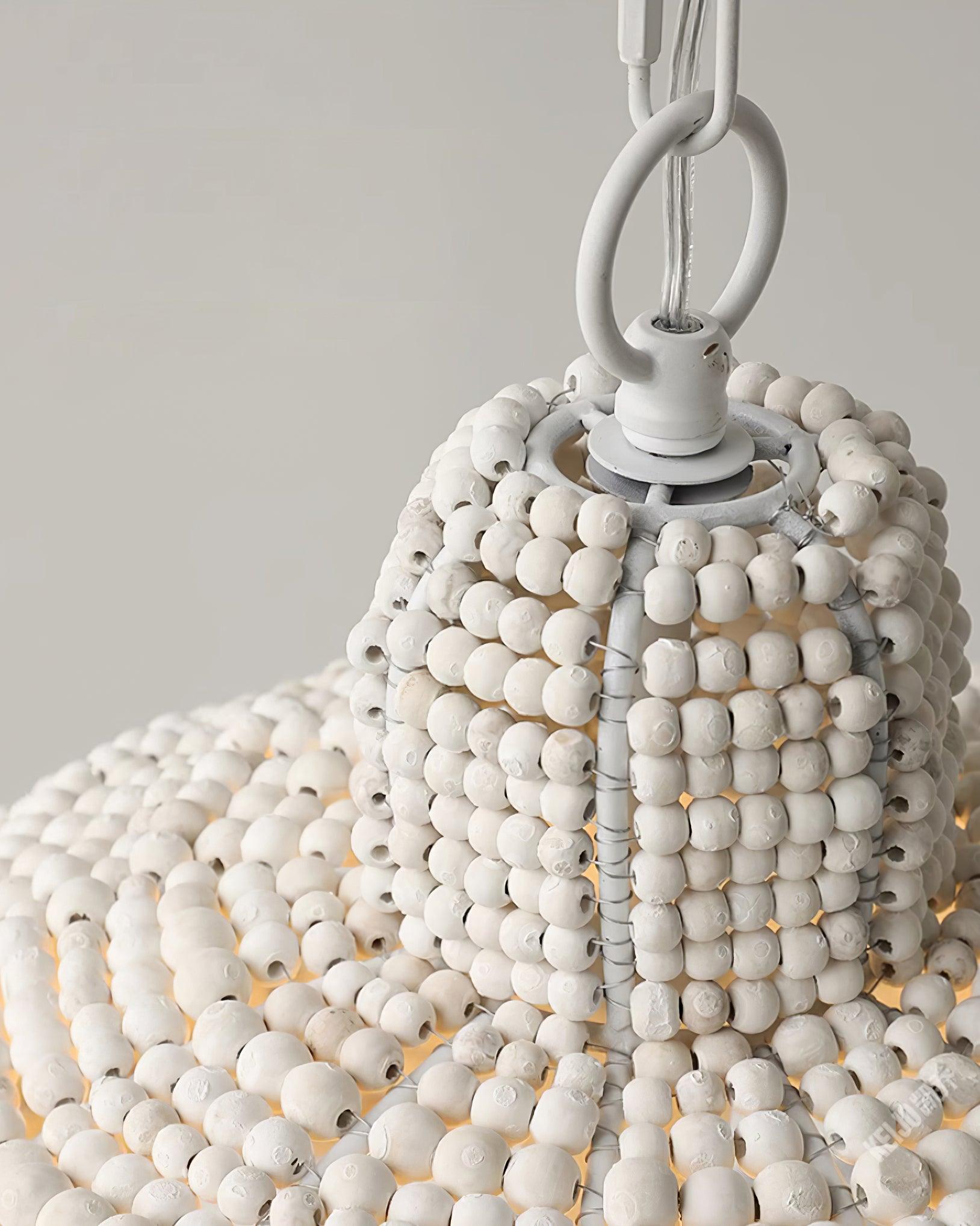 Obispo Wood Beads Pendant Lamp - Blowlighting