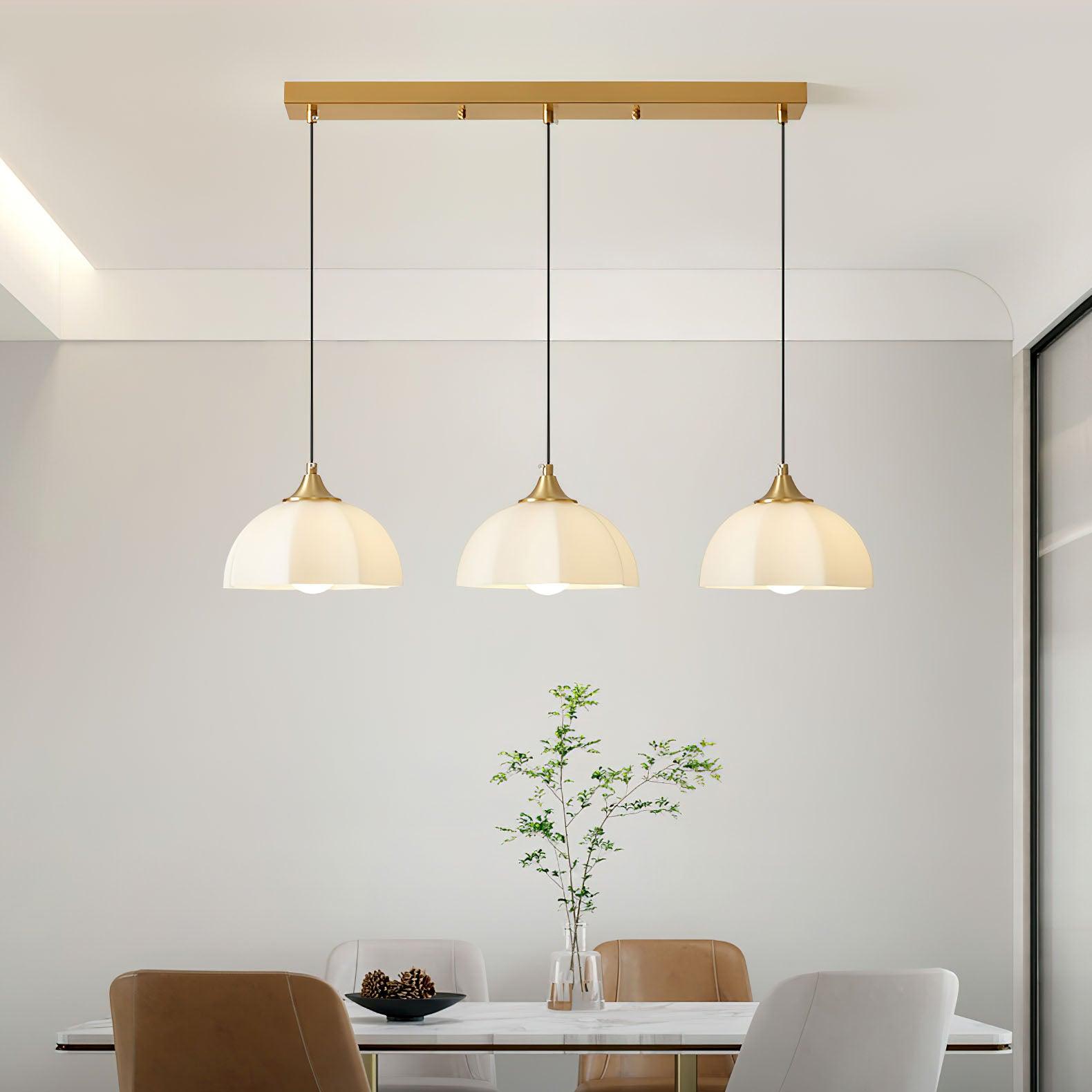 Octagonal Glass Bowl Chandelier - Blowlighting
