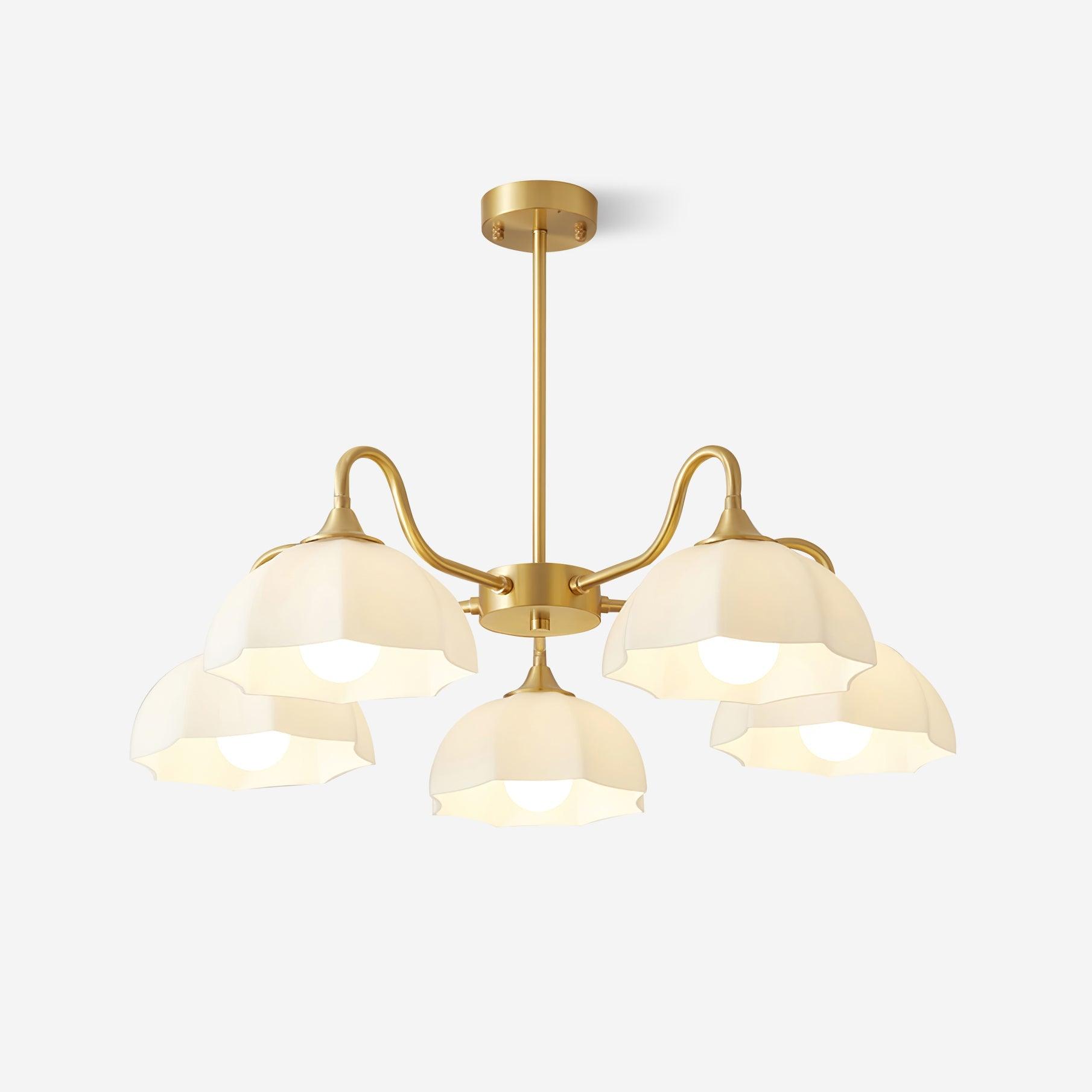 Octagonal Glass Bowl Chandelier - Blowlighting