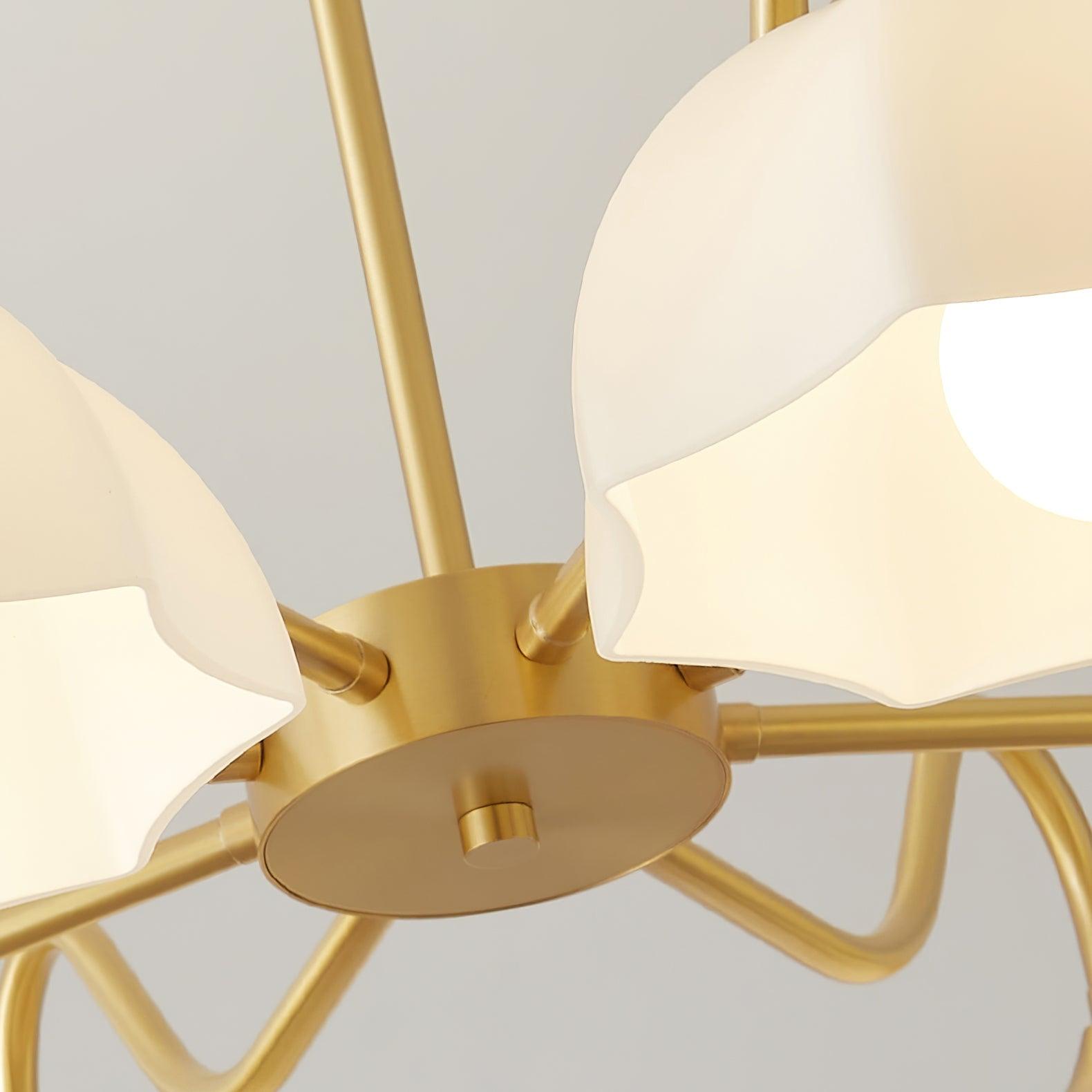 Octagonal Glass Bowl Chandelier - Blowlighting