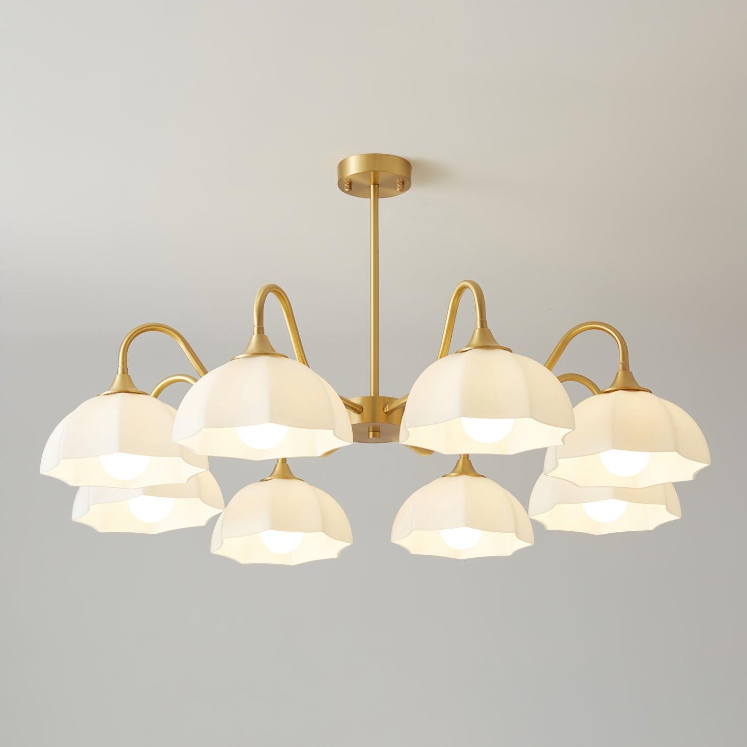 Octagonal Glass Bowl Chandelier - Blowlighting