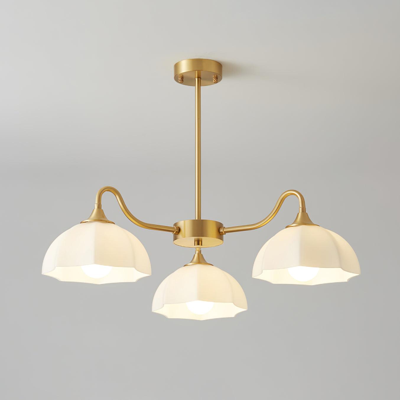 Octagonal Glass Bowl Chandelier - Blowlighting