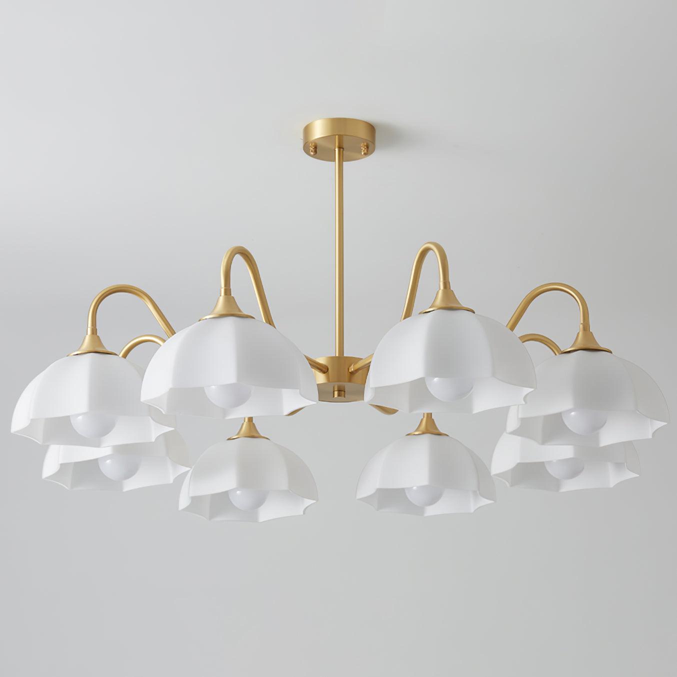 Octagonal Glass Bowl Chandelier - Blowlighting