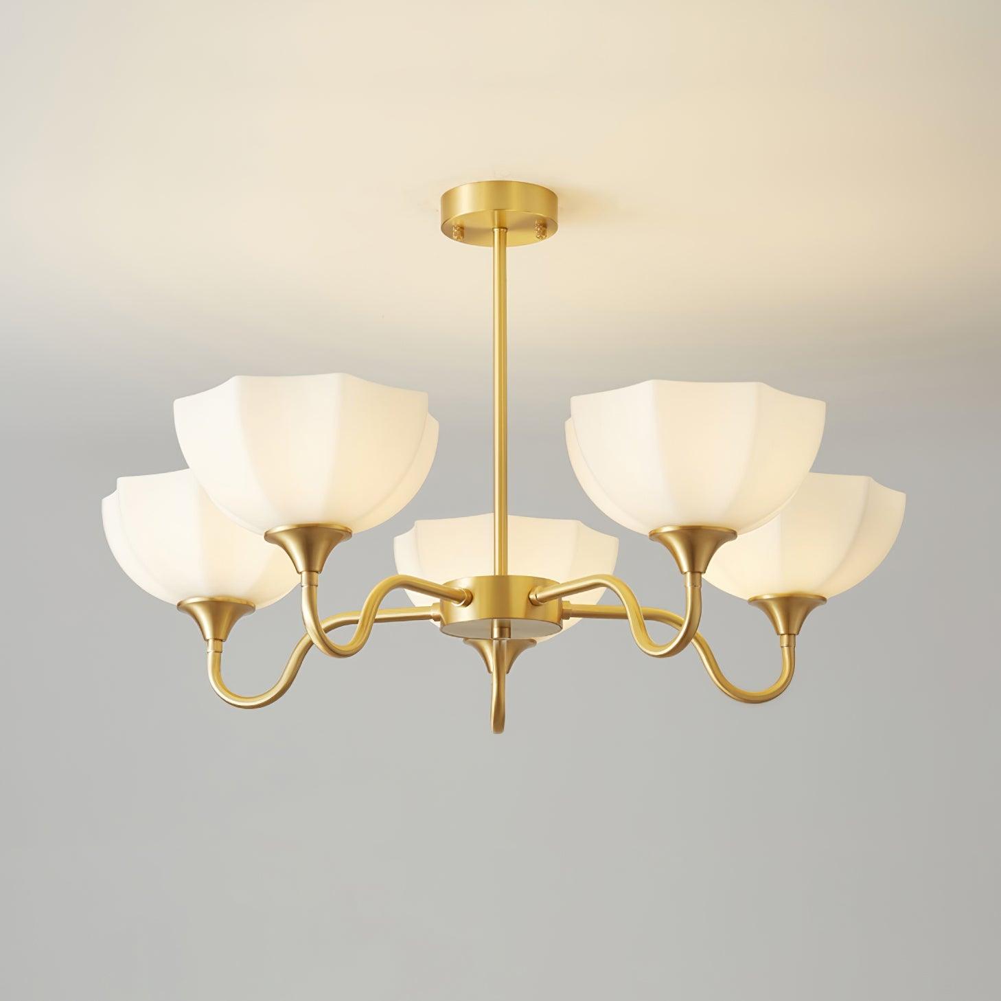 Octagonal Glass Bowl Chandelier - Blowlighting