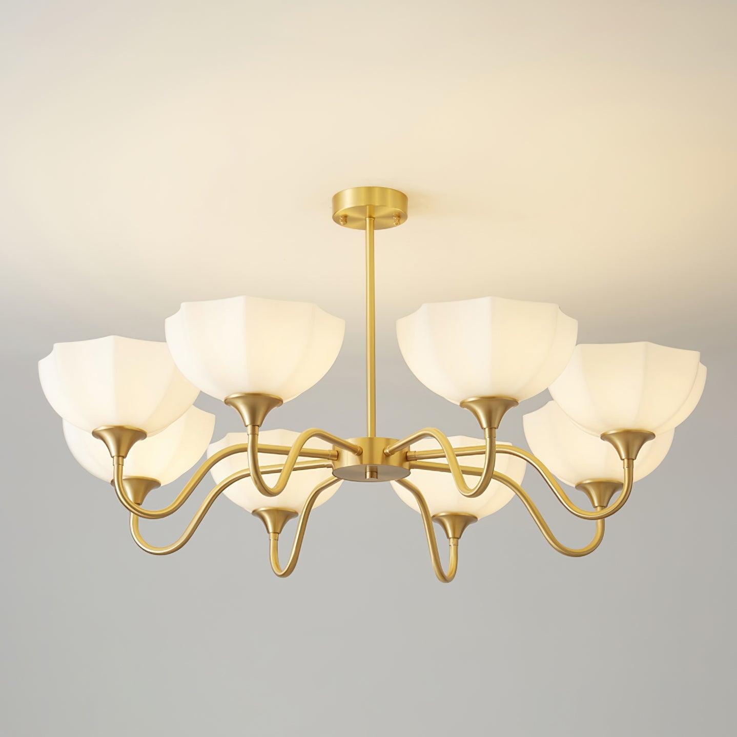 Octagonal Glass Bowl Chandelier - Blowlighting