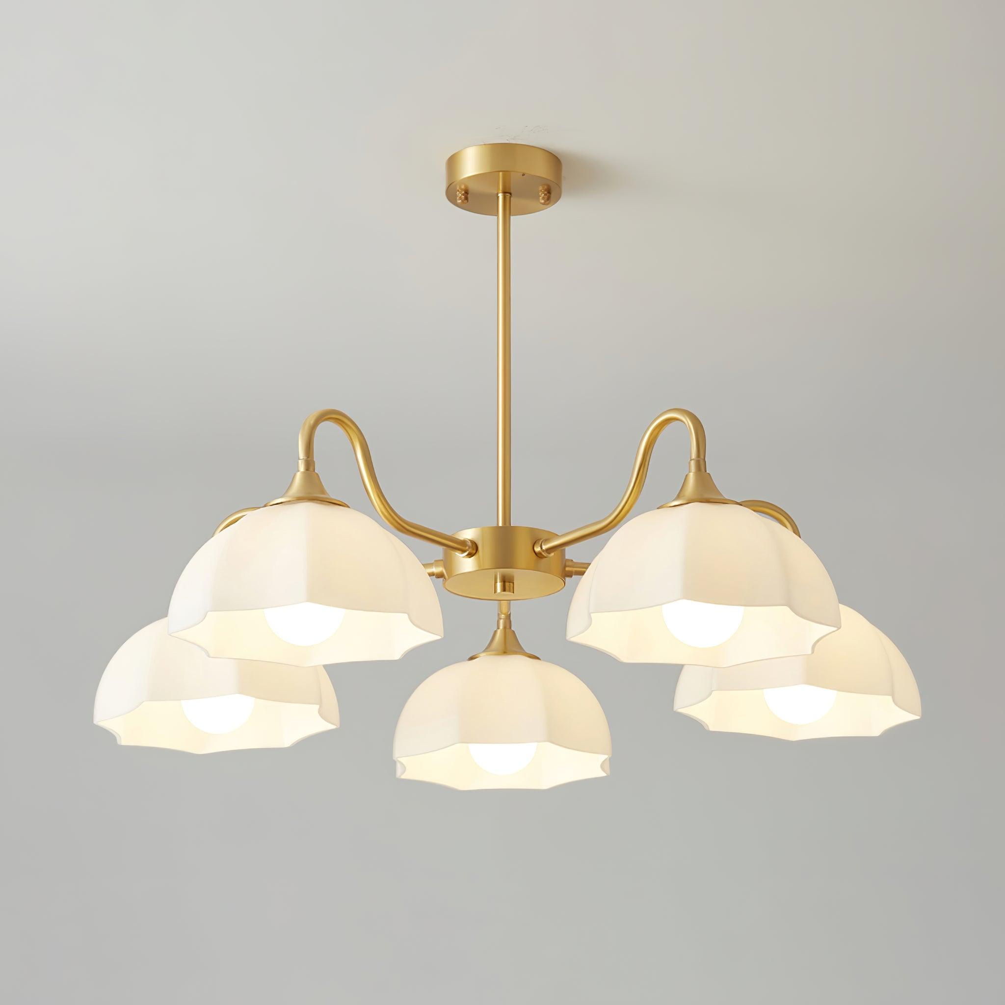 Octagonal Glass Bowl Chandelier - Blowlighting