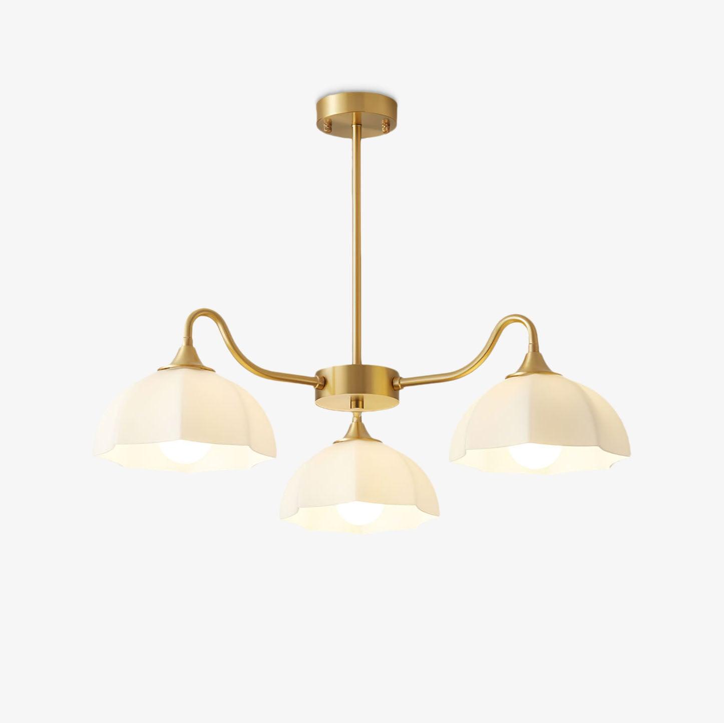 Octagonal Glass Bowl Chandelier - Blowlighting