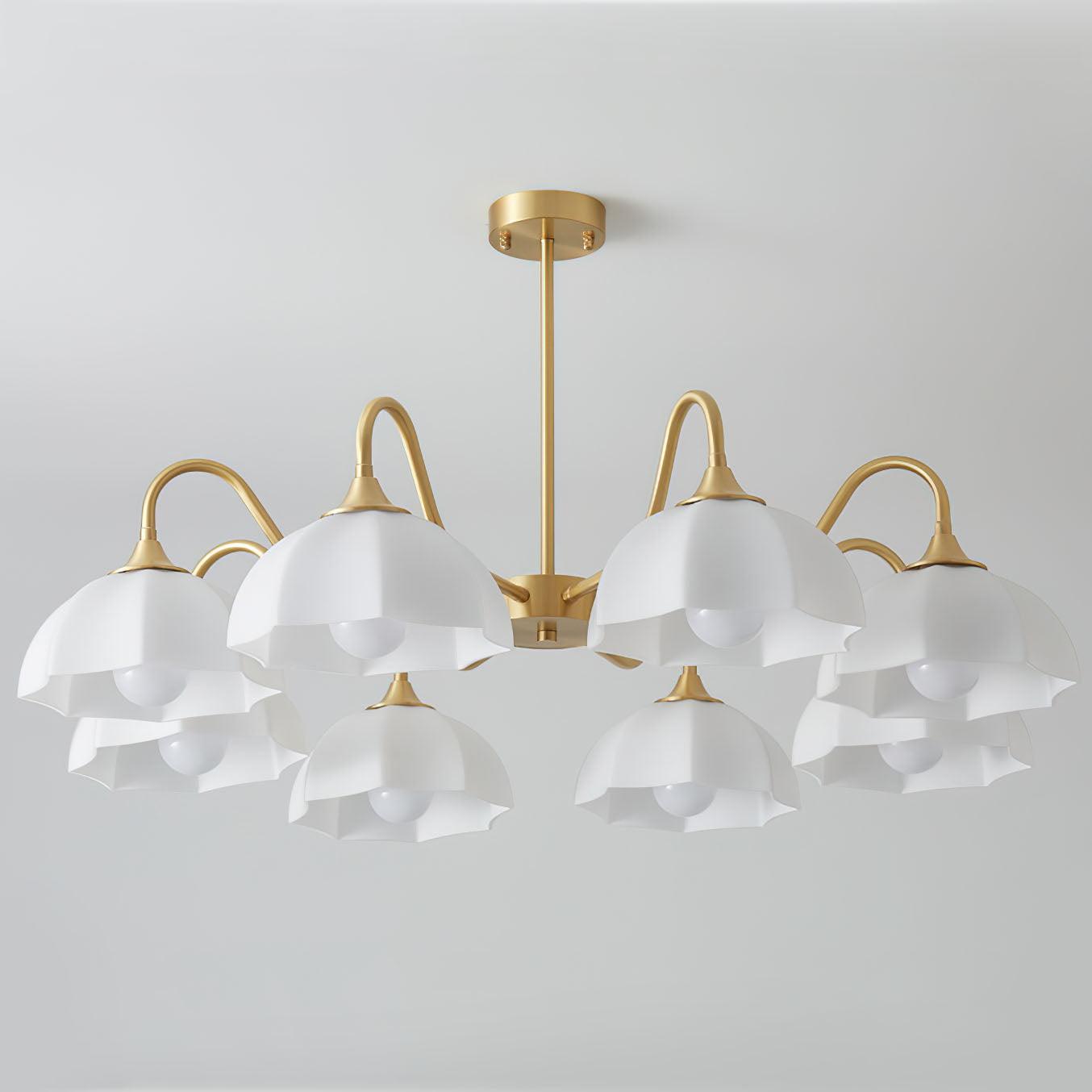 Octagonal Glass Bowl Chandelier - Blowlighting