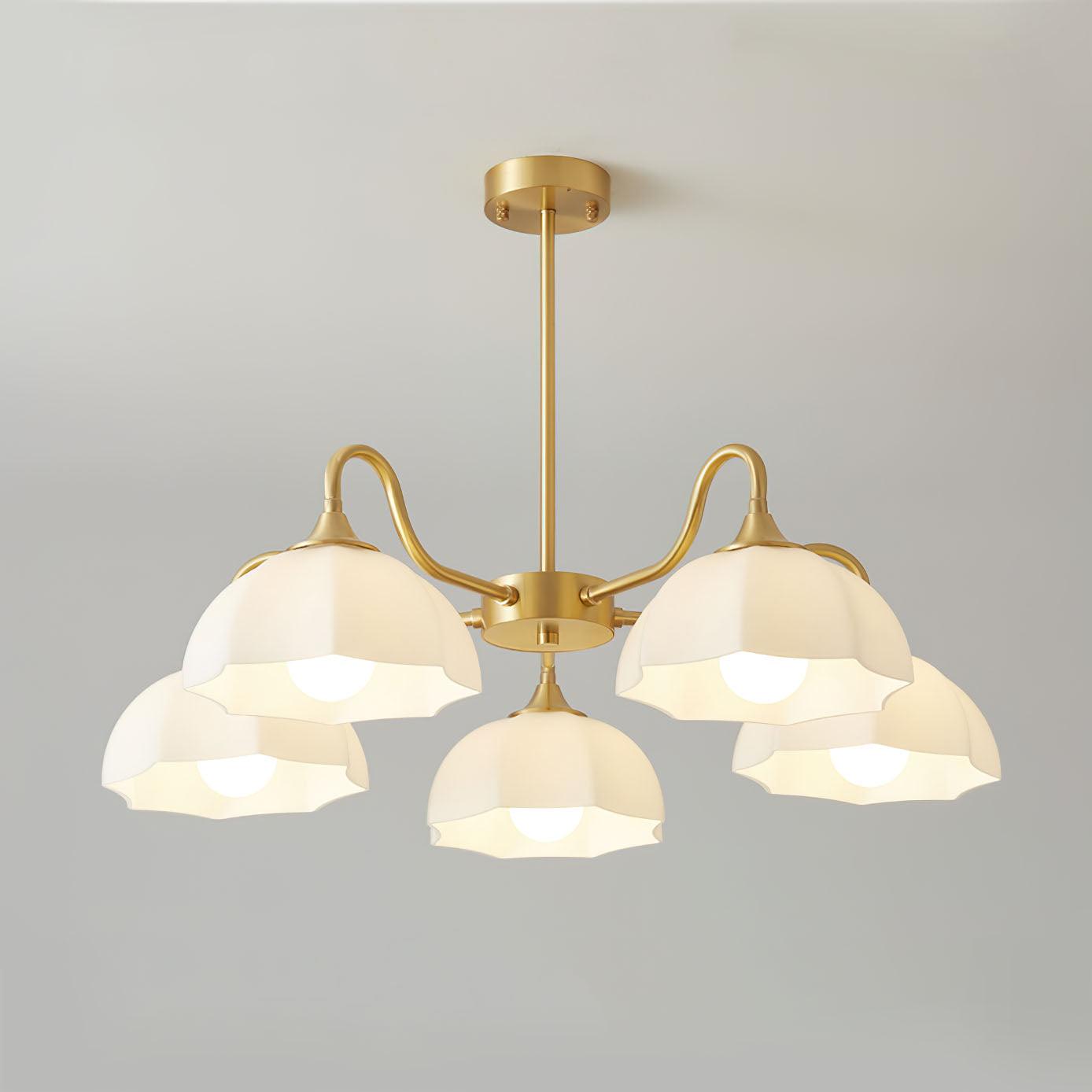 Octagonal Glass Bowl Chandelier - Blowlighting