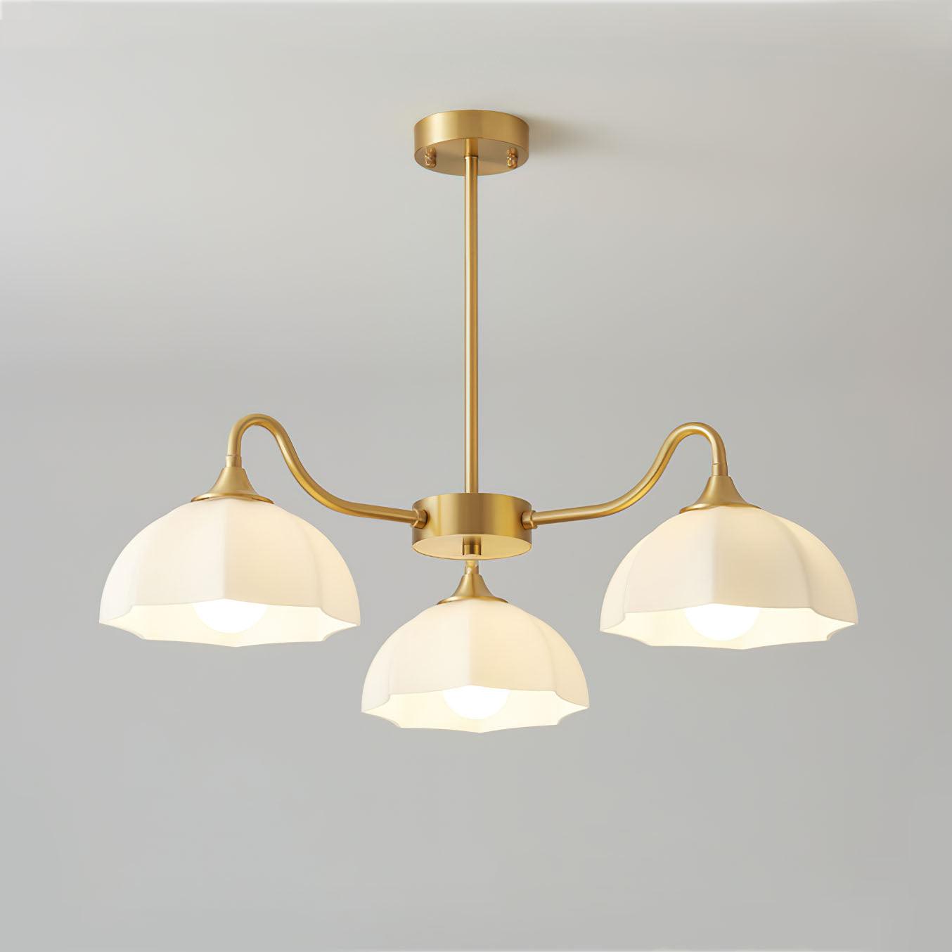 Octagonal Glass Bowl Chandelier - Blowlighting