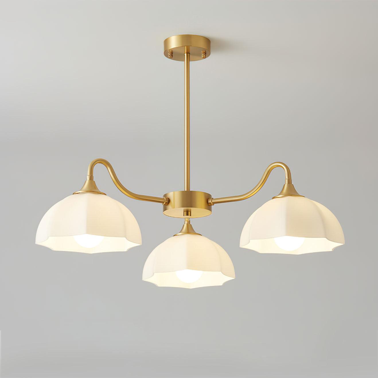 Octagonal Glass Bowl Chandelier - Blowlighting