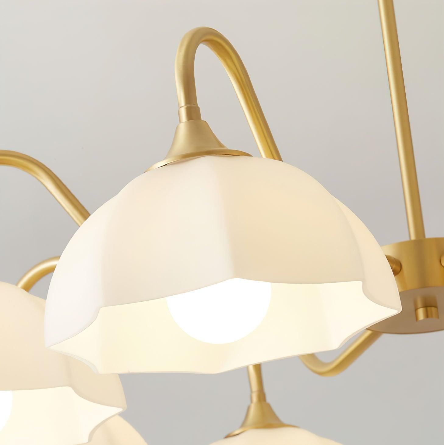 Octagonal Glass Bowl Chandelier - Blowlighting