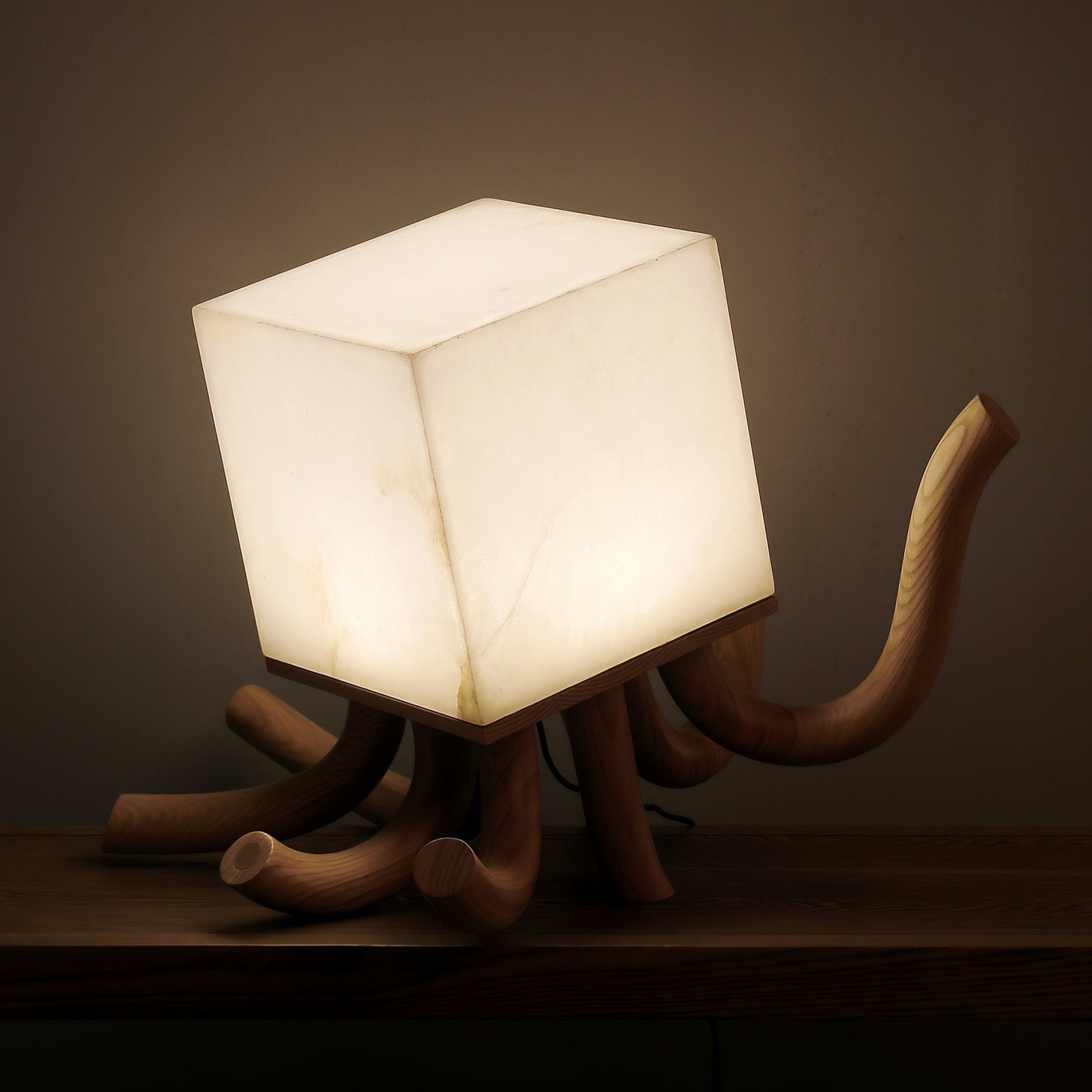 Ivvinos Tentacle Alabaster Table Lamp - Blowlighting