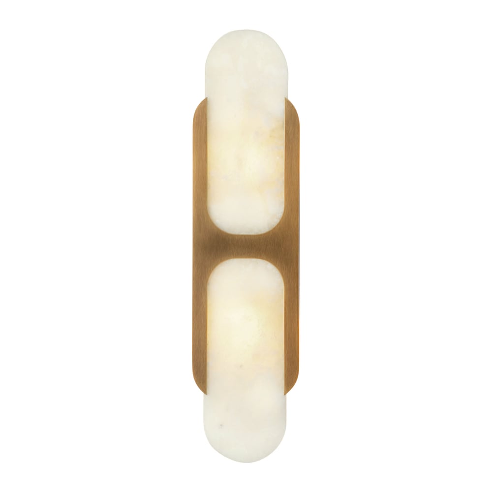 Ulthaora Double Globe Alabaster Wall Ligh - Blowlighting